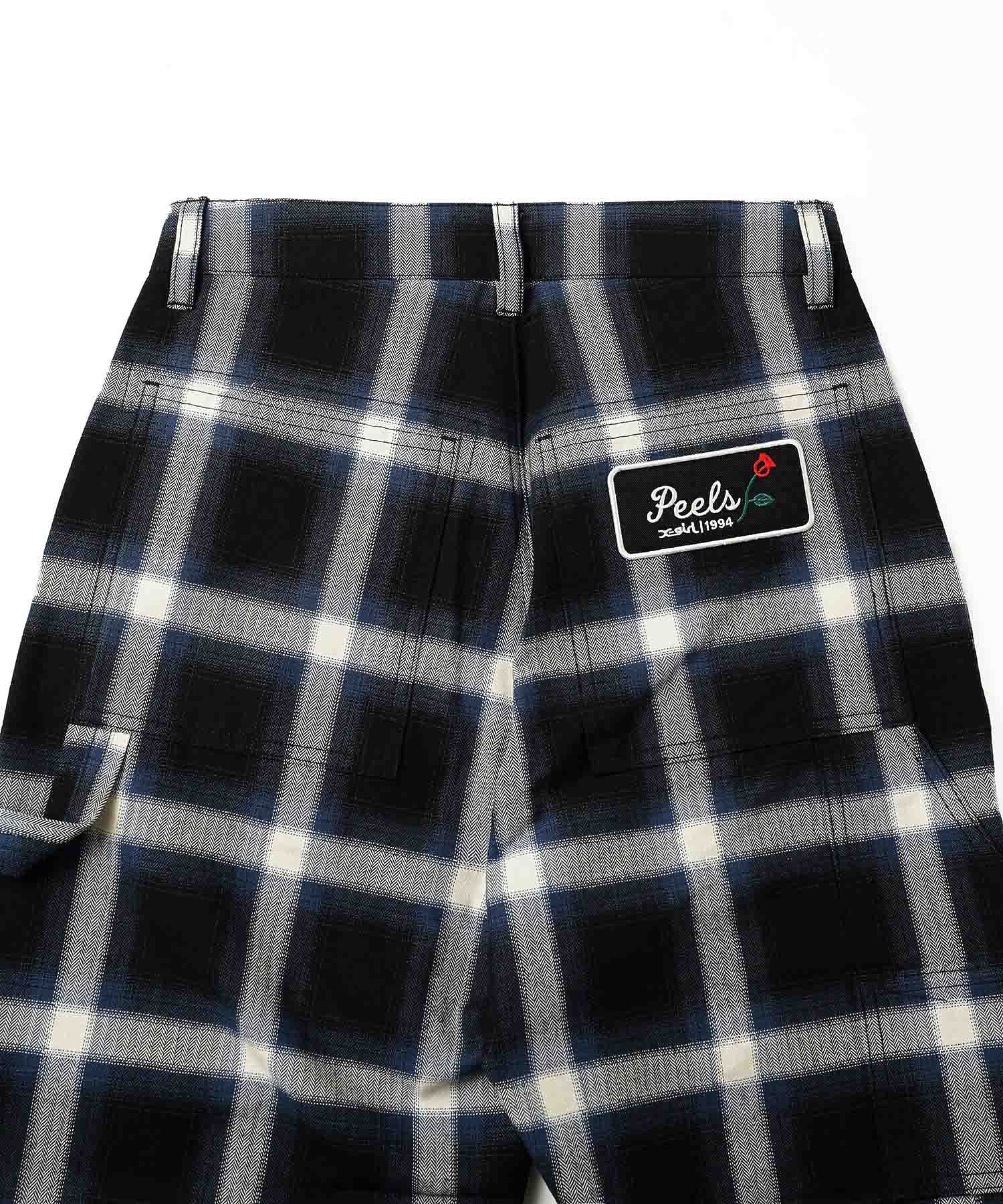 X-girl × Peels PLAID PAINTER PANTS