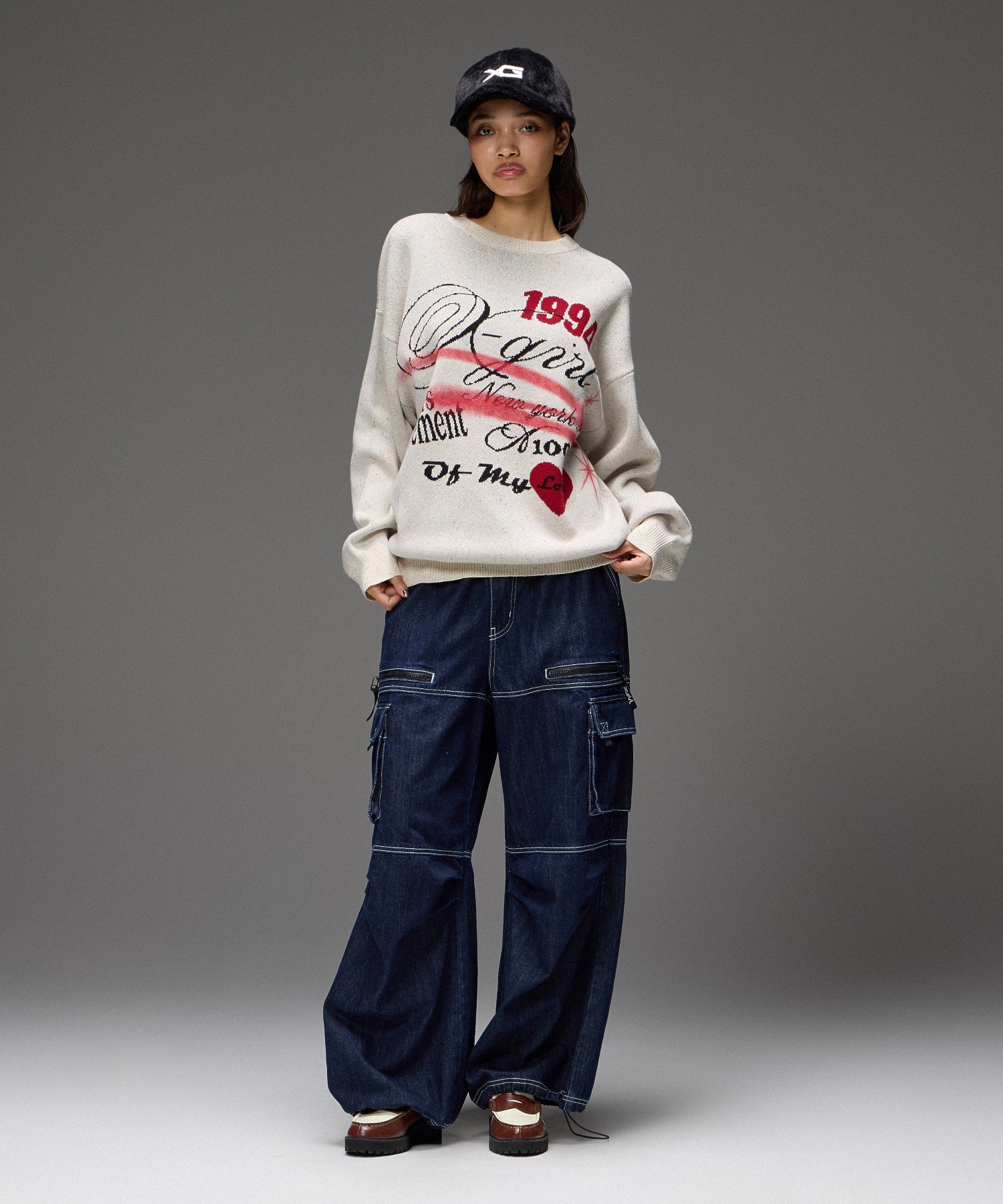 SKETCH JACQUARD KNIT TOP
