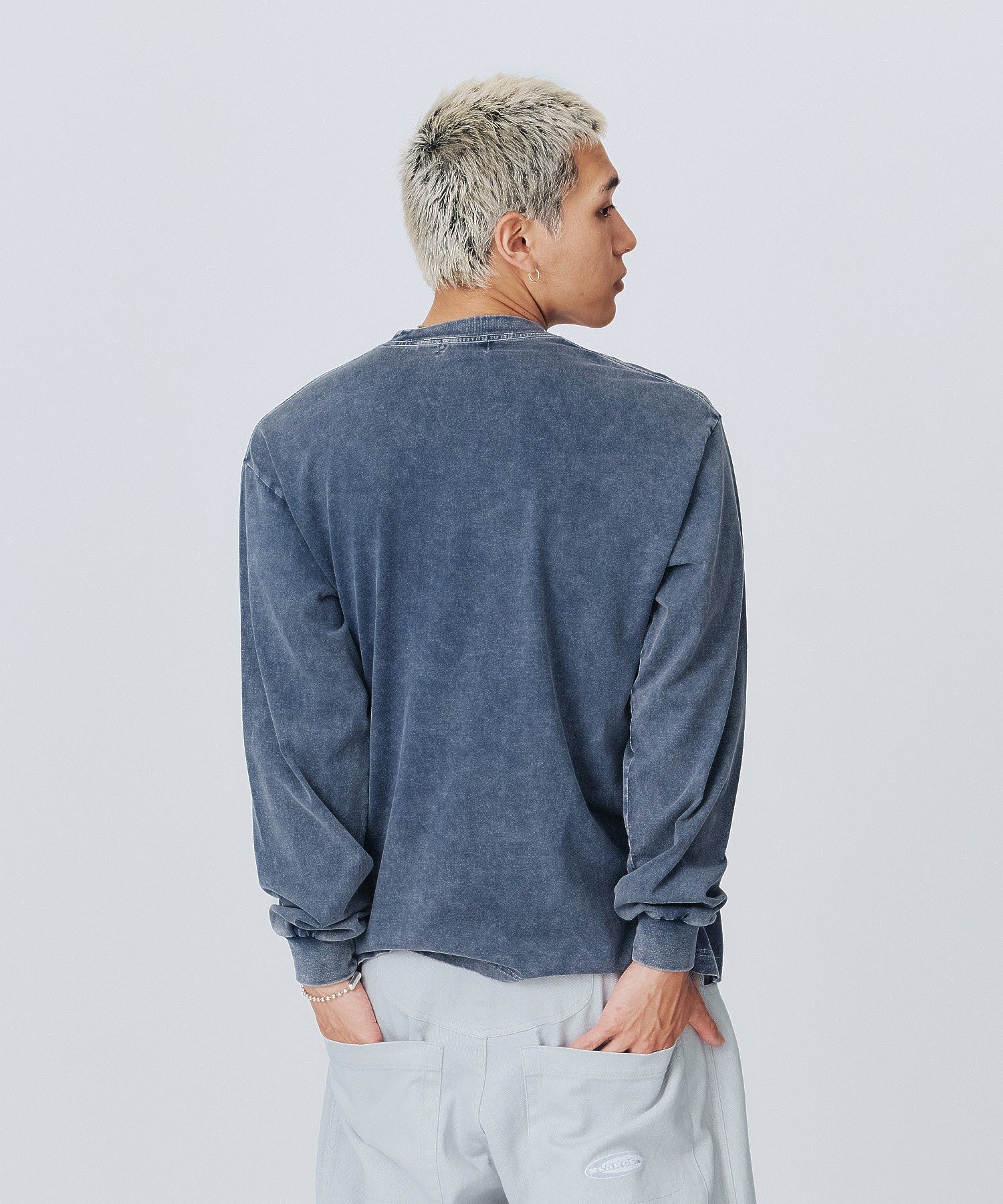 OVERDYED COLLEGE LOGO L/S TEE
