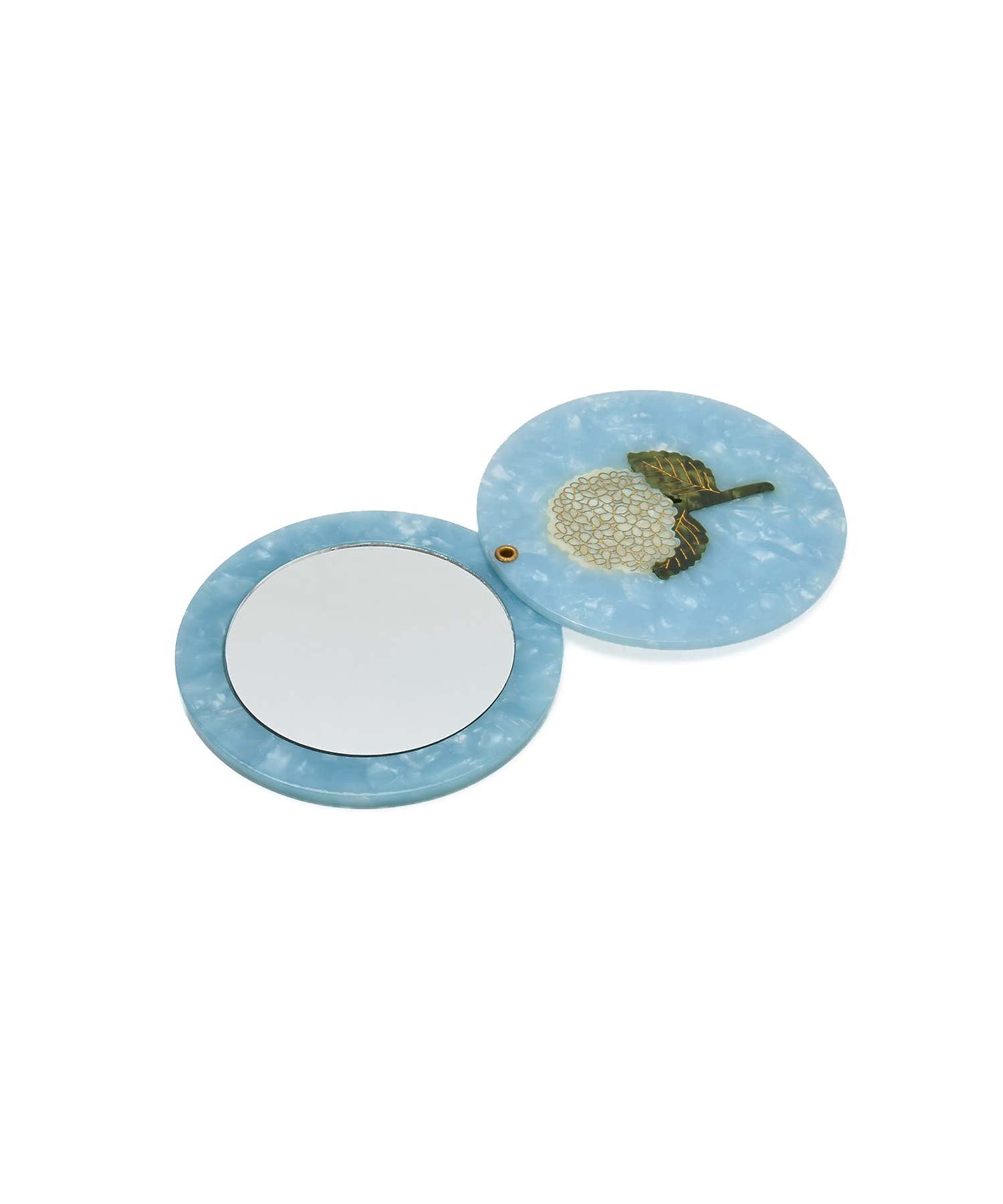 SOLAR ECLIPSE/HAND-PAINTED COMPACT MIRROR