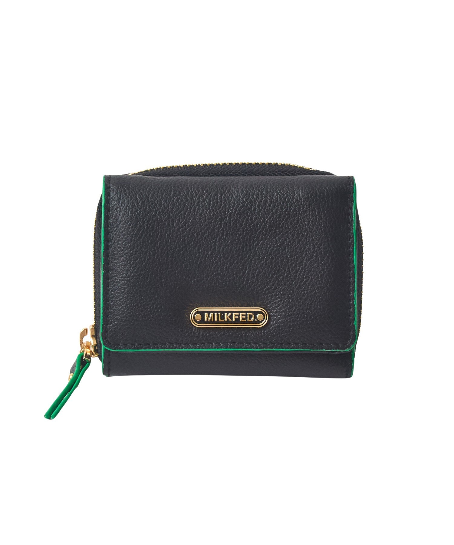 LOGO TRIFOLD LEATHER WALLET