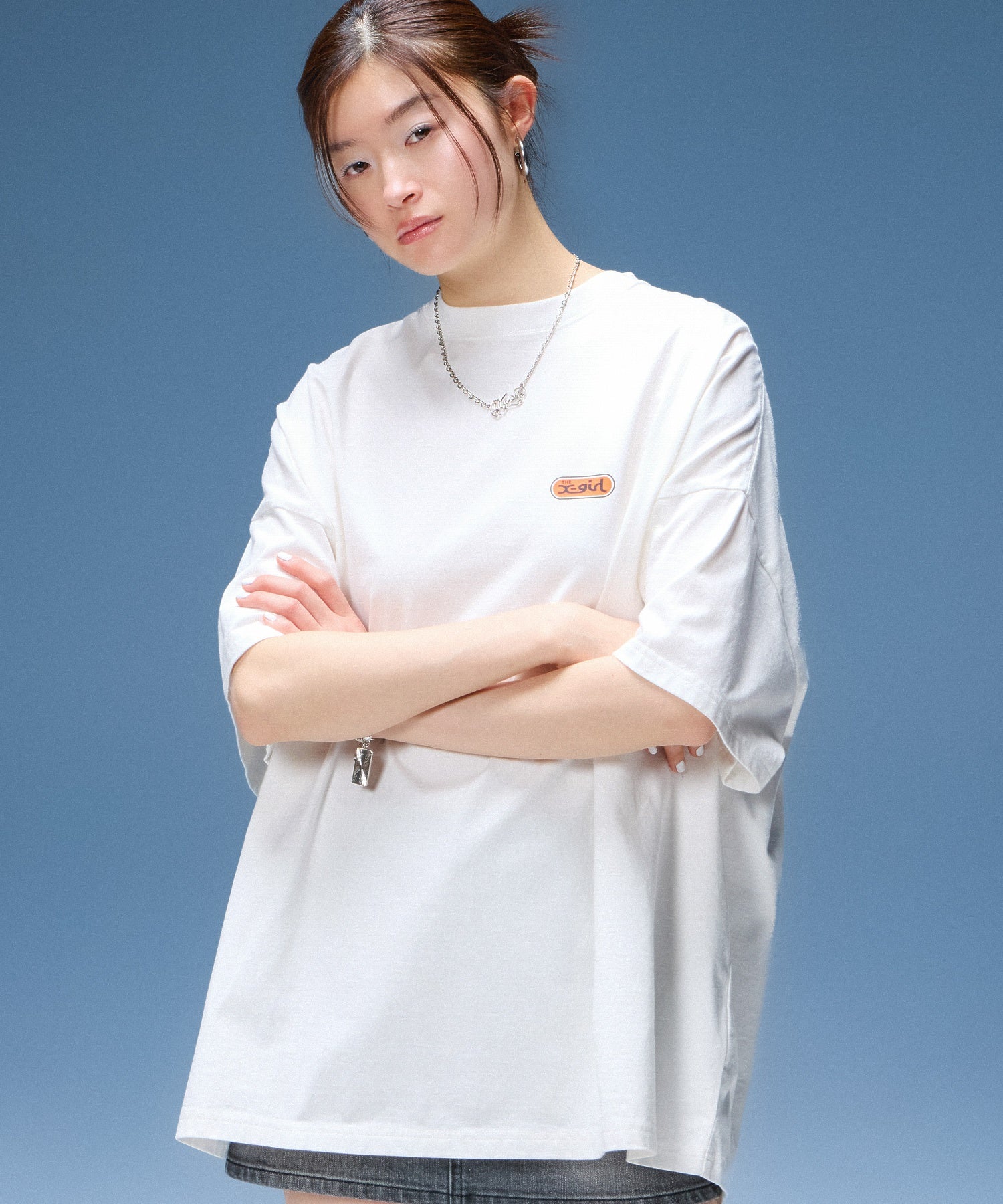 CIRCLE LOGO AND FACE S/S BIG TEE DRESS