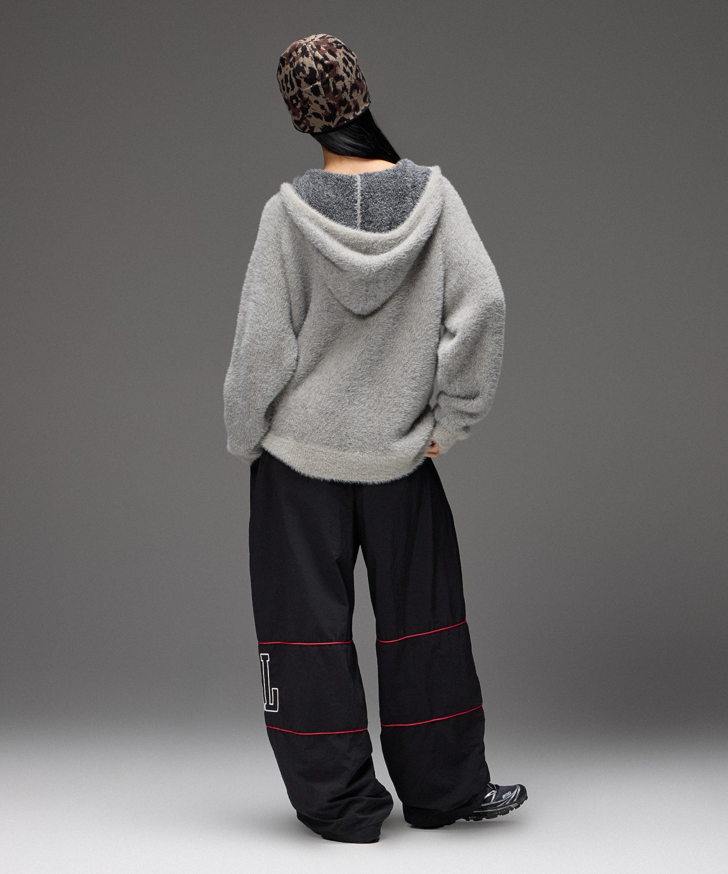 LOGO AND STAR WIDE LEG TRACK PANTS