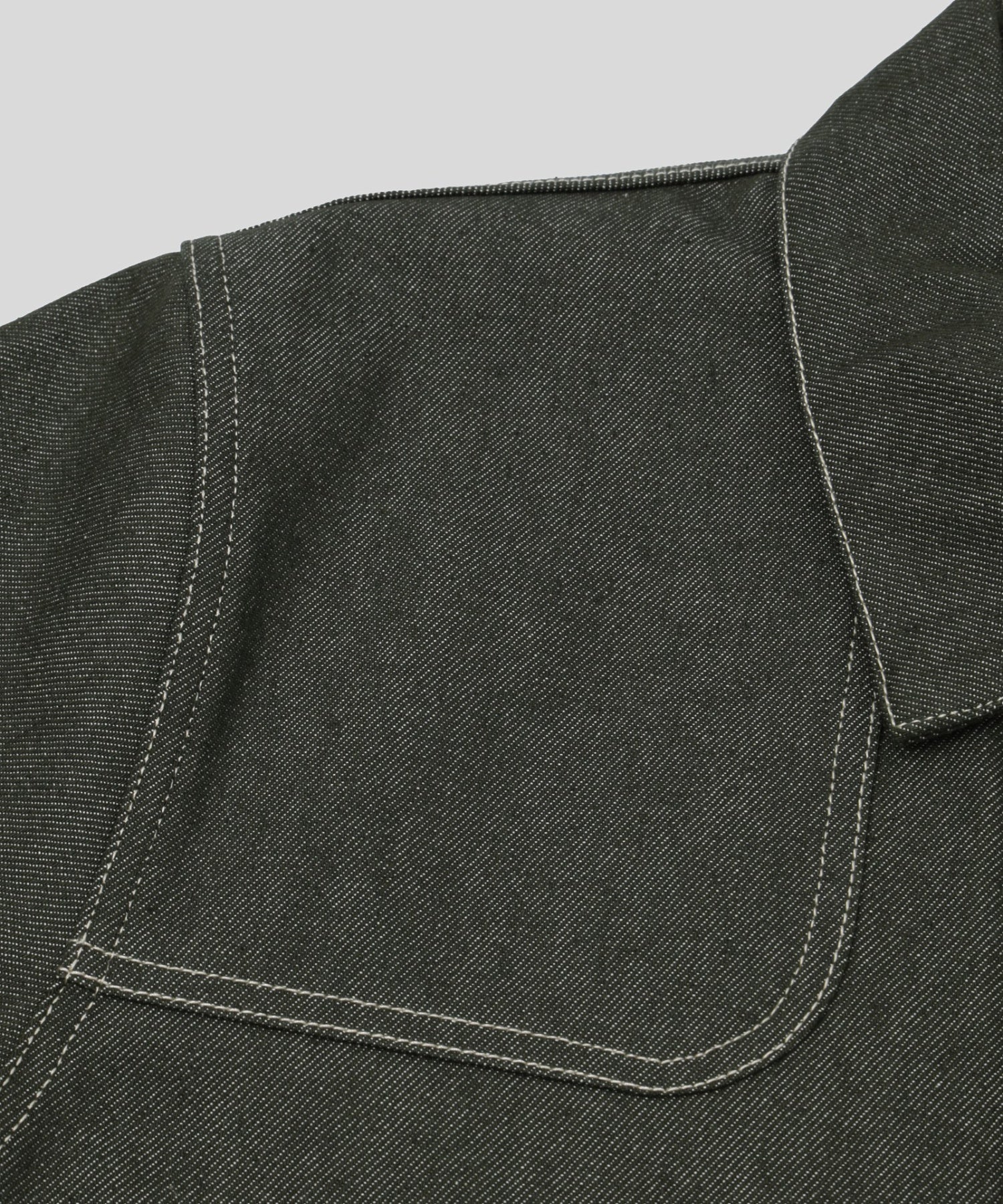 WALK IN PARIS/ウォーキンパリス/Raw green denim carpenters jacket