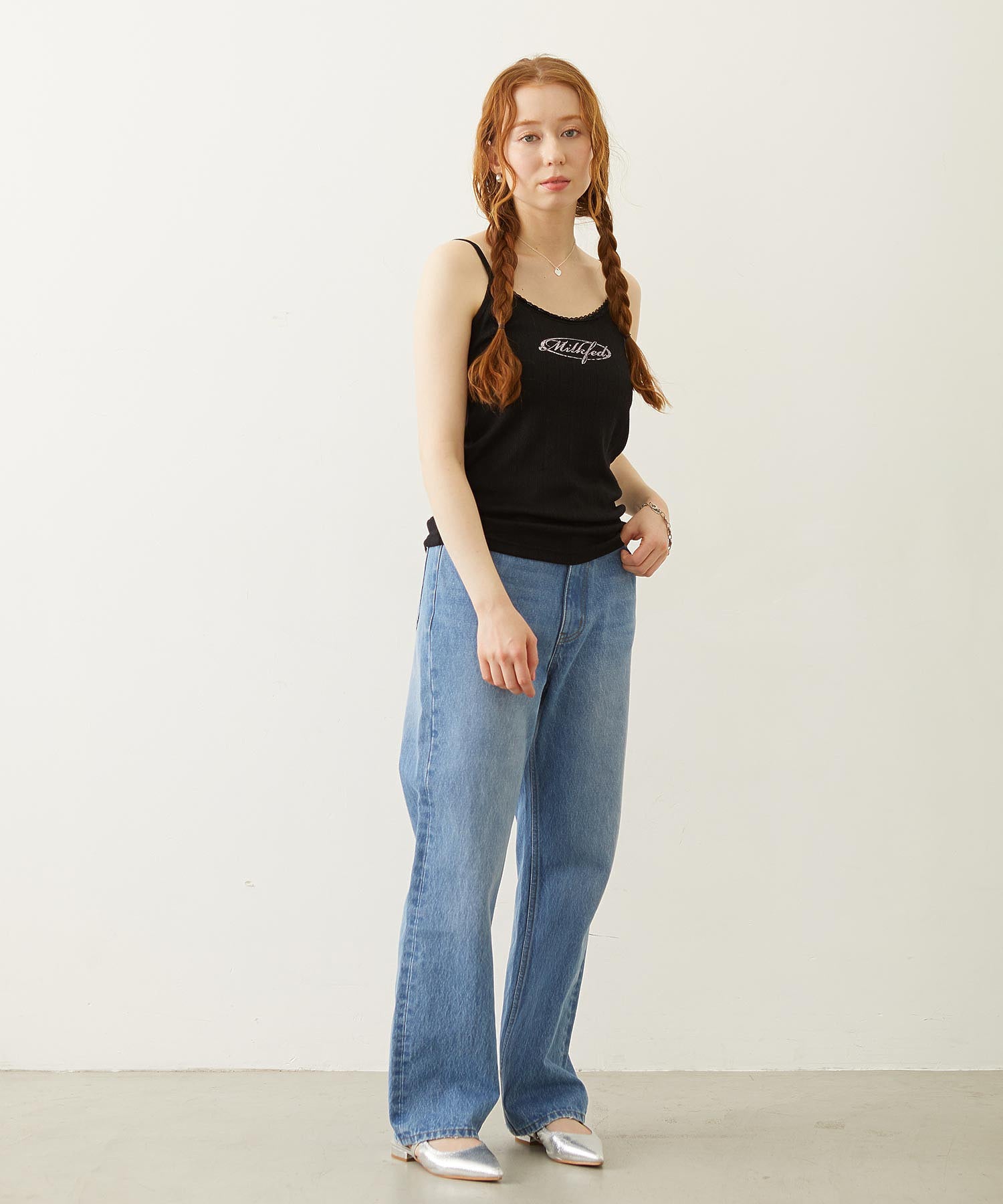 OVAL LOGO LACE CAMISOLE