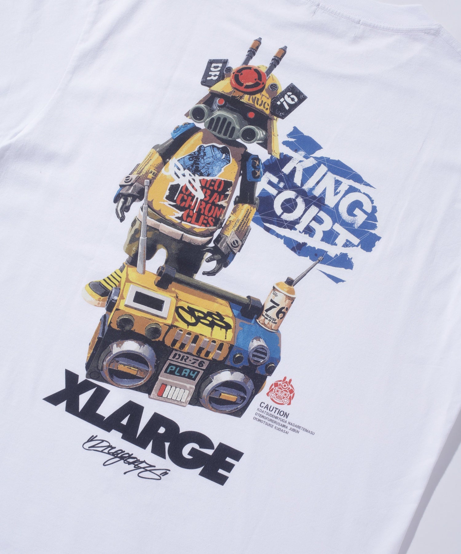 XLARGE×Dragon76 S/S TEE KING FORT