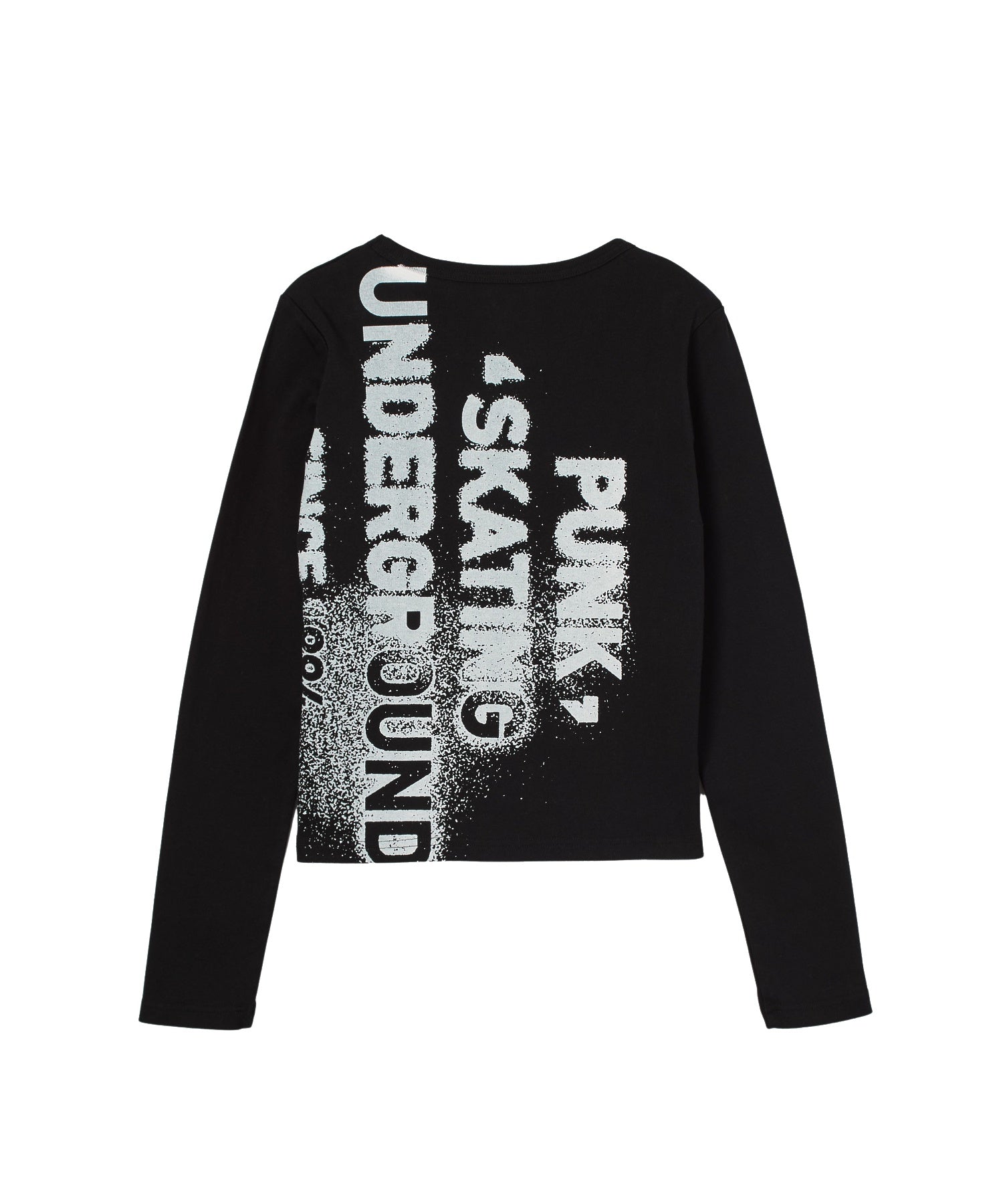 HEAVY DISTRESSED LOGO L/S BABY TEE