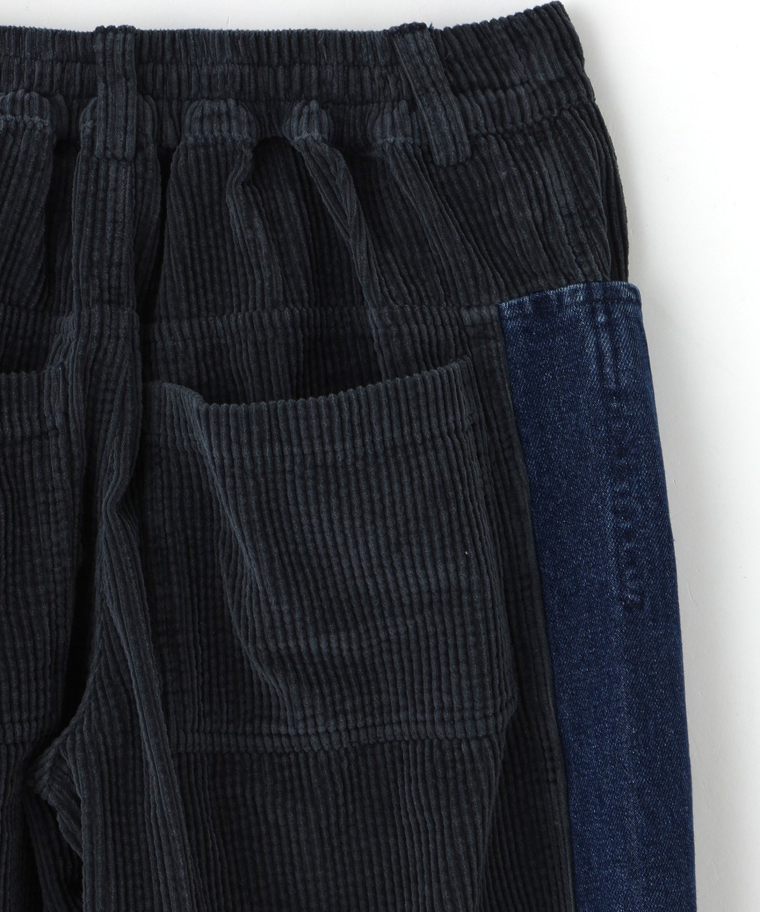 PAS UNE MARQUE/パ・ズュヌ・マルク/Double Paneled Denim Pant PAS-595