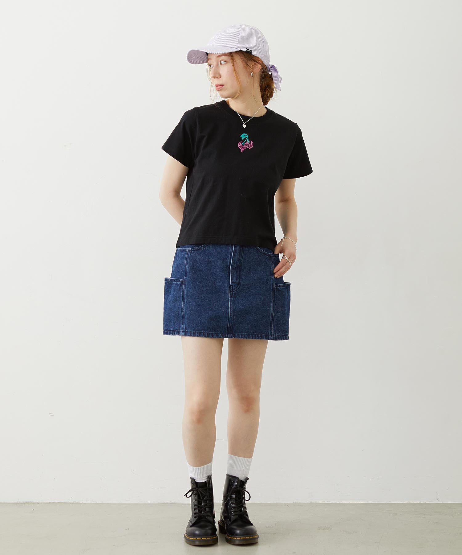 MINI MELTY GLITTER CHERRY COMPACT S/S TEE