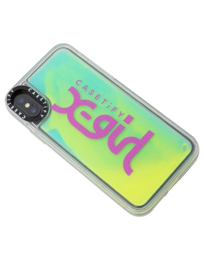 X-girl × CASETiFY NEON SAND MOBILE CASE for iPhone X/XS