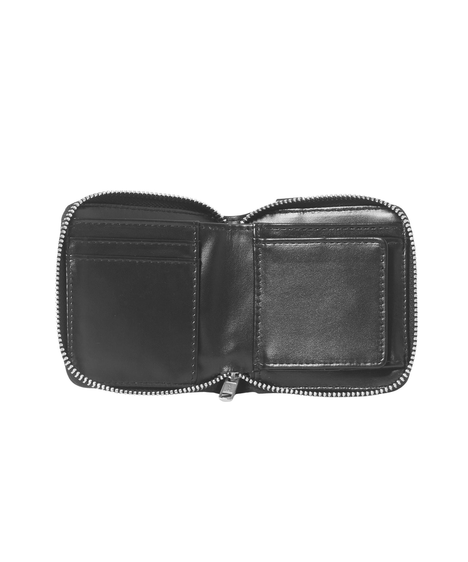 LOGO AND STAR STUDDED FAUX LEATHER MINI WALLET