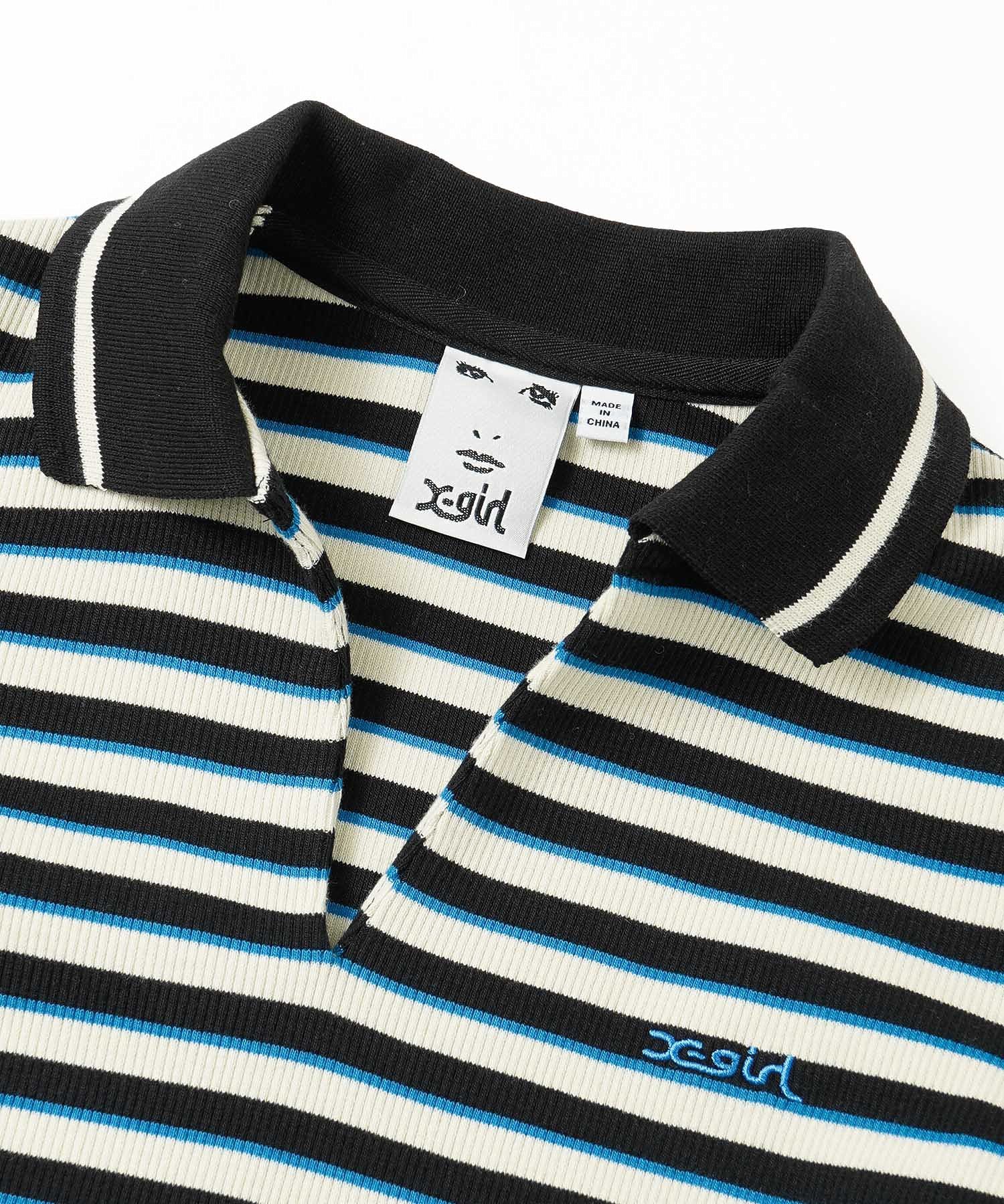 MULTI STRIPE COMPACT DRESS X-girl