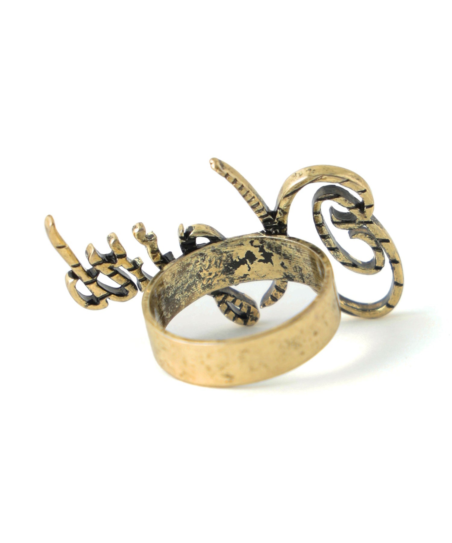 SCRIPT LOGO BIGGISH RING