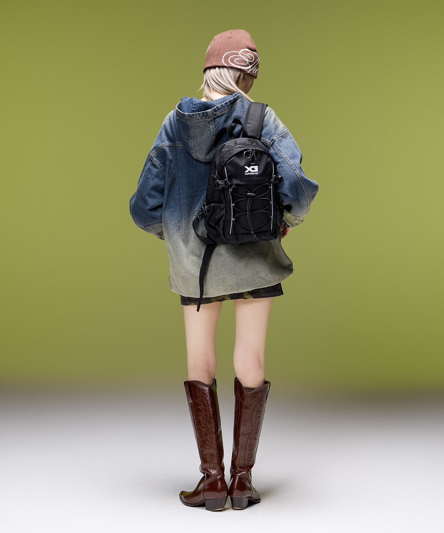 DUSTY DENIM ANORAK DRESS