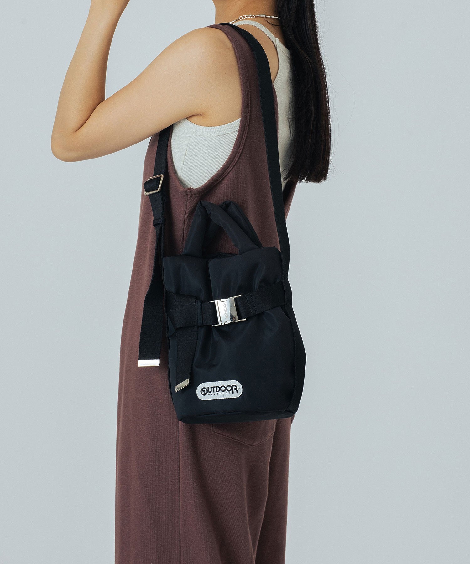 【ブラウンROSE BUD別注カラー】OUTDOOR/2WAY BELT SHOULDER BAG