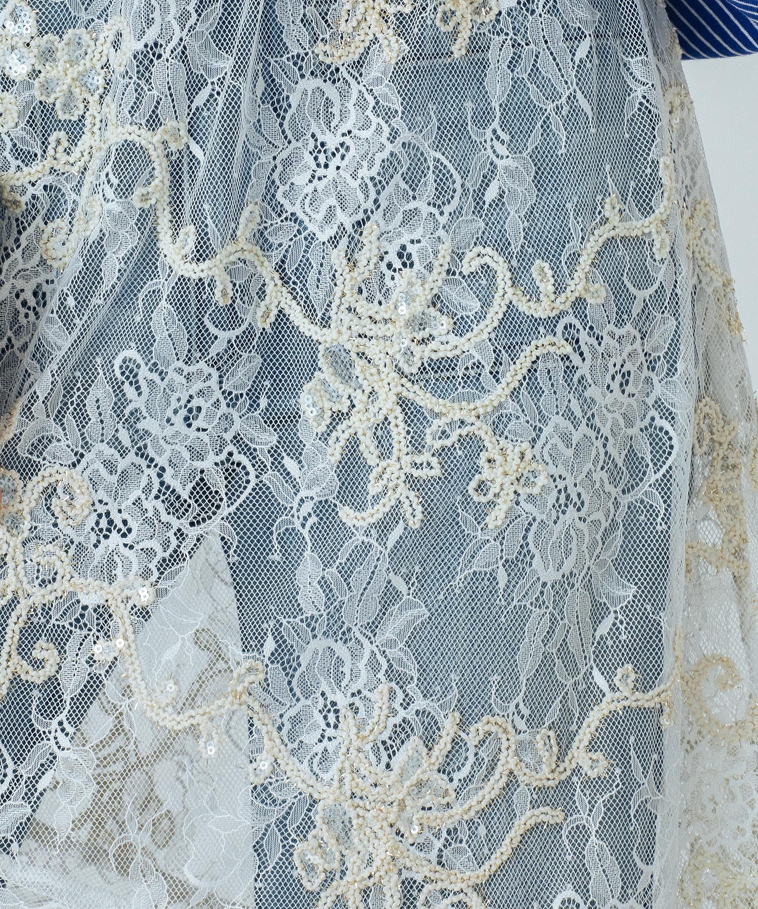 CREOLME/EMBROIDERY SHEER SKIRT