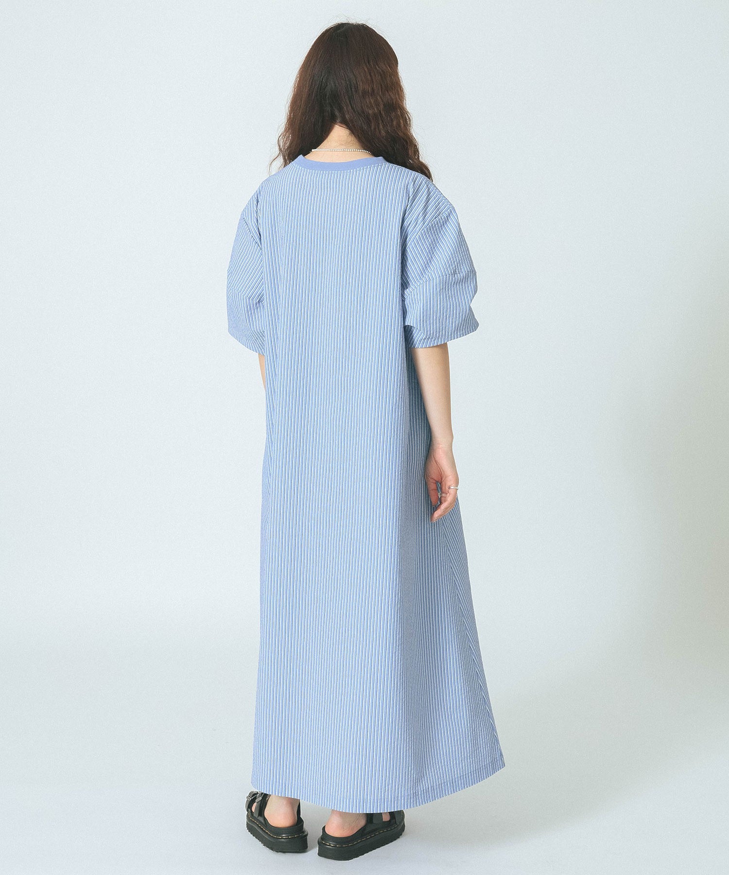 THOUSAND MILE×GENE HEAVENS/VOLUME SLEEVE SMOCK DRESS