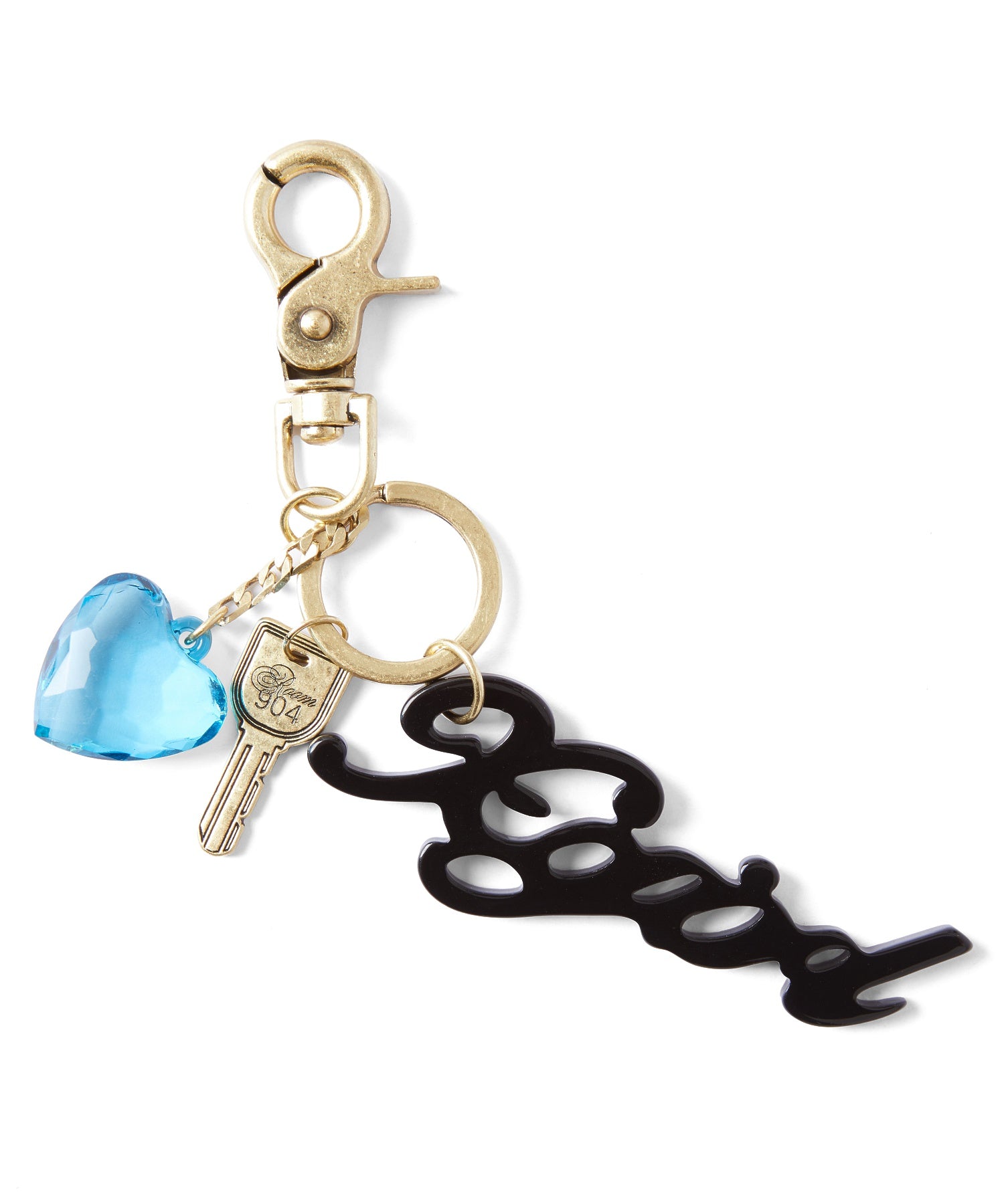 HEART AND LOGO WITH KEY CHARM