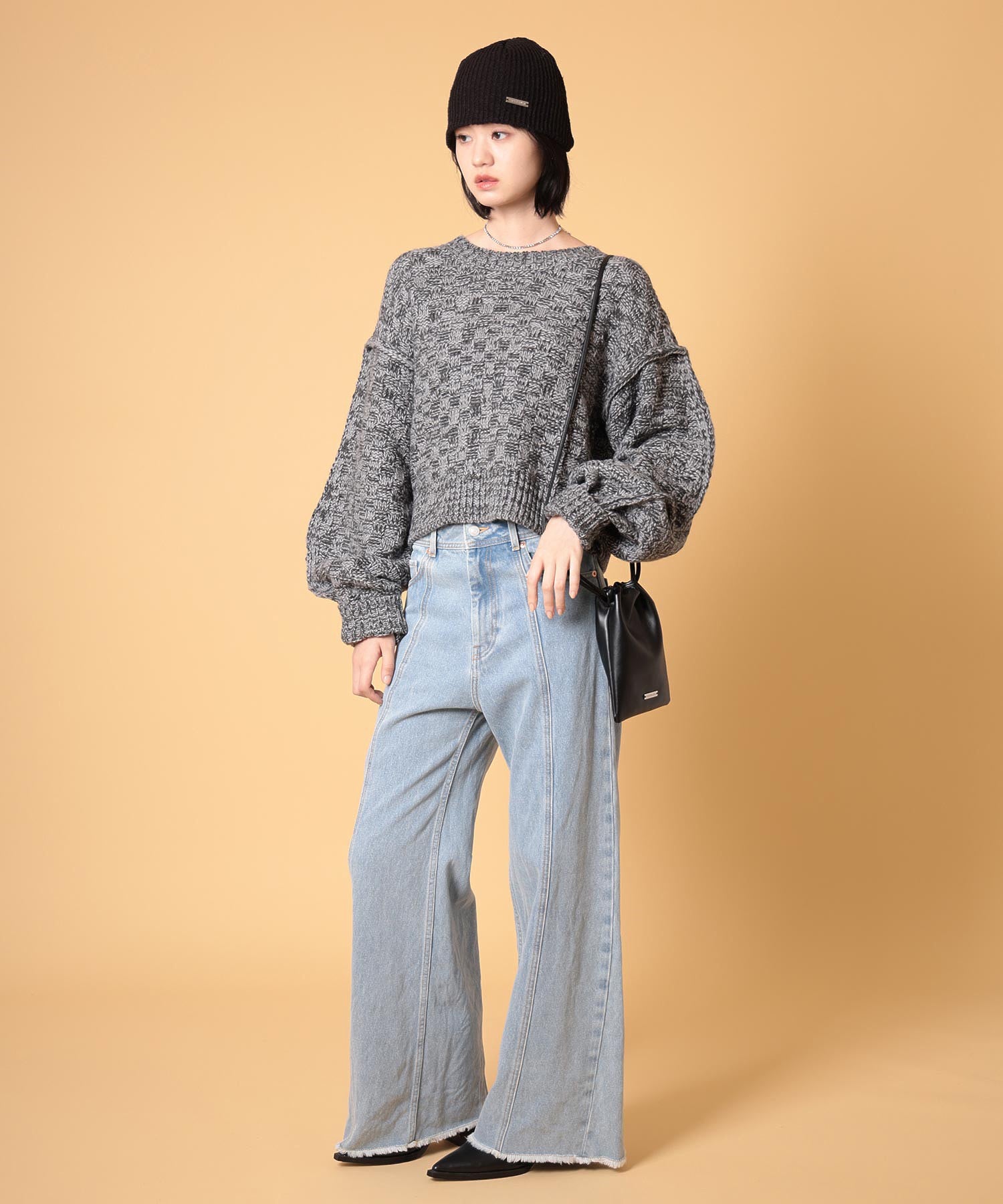 ミックスニットプルオーバー