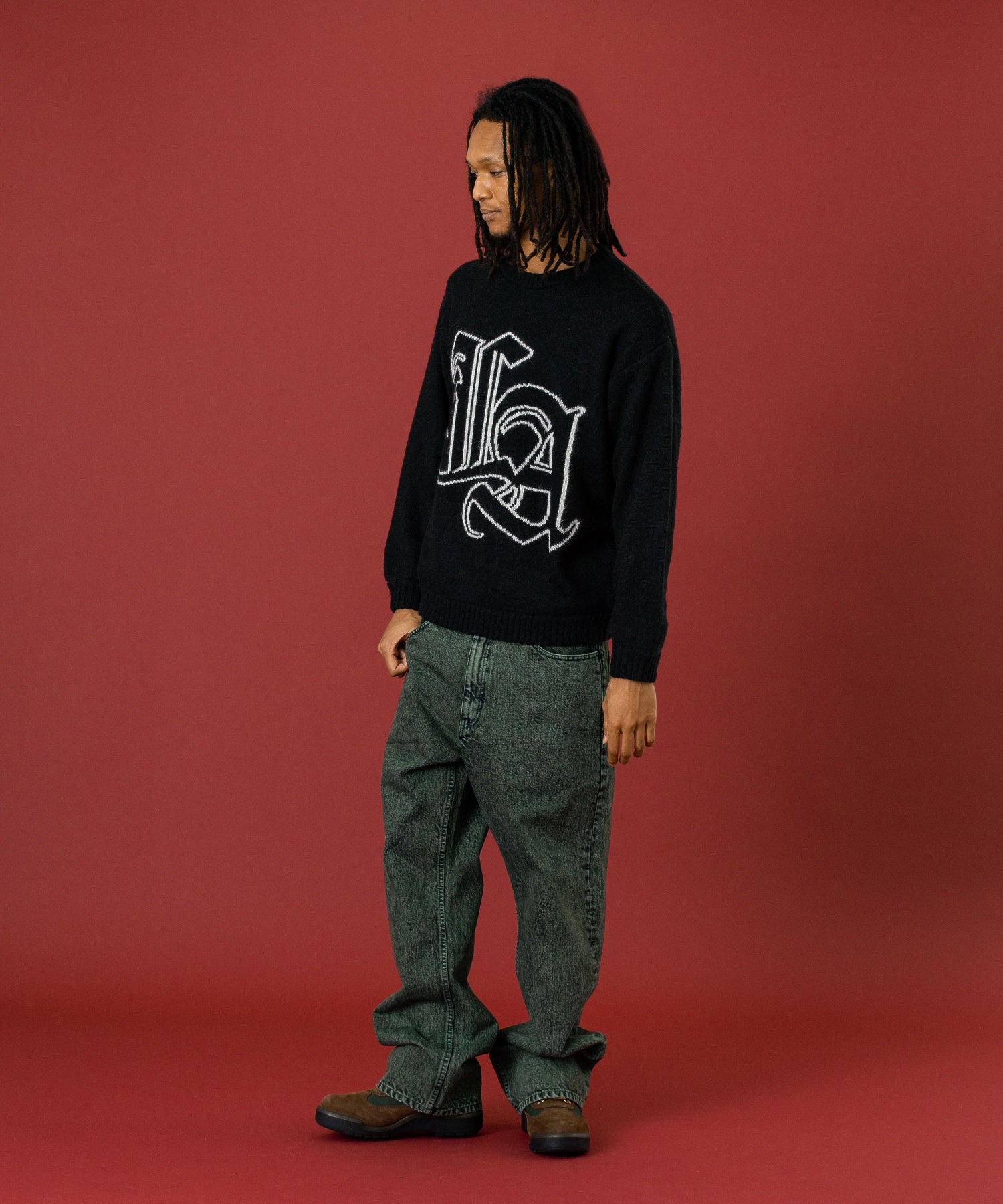OLD ENGLISH MOHAIR KNIT SWEATER