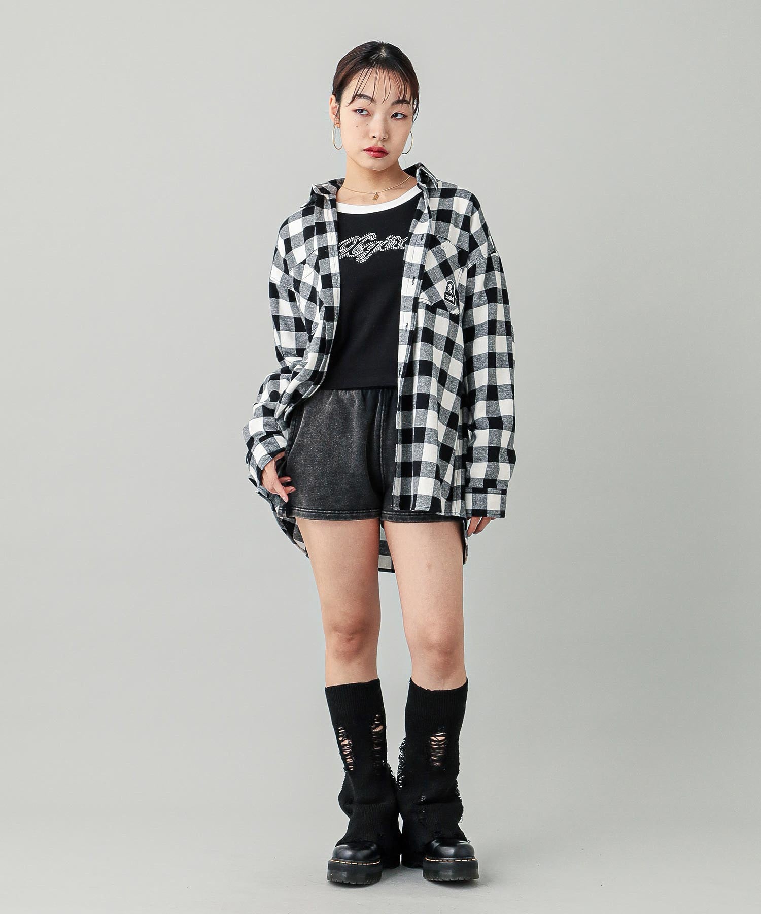 FACE PLAID L/S SHIRT