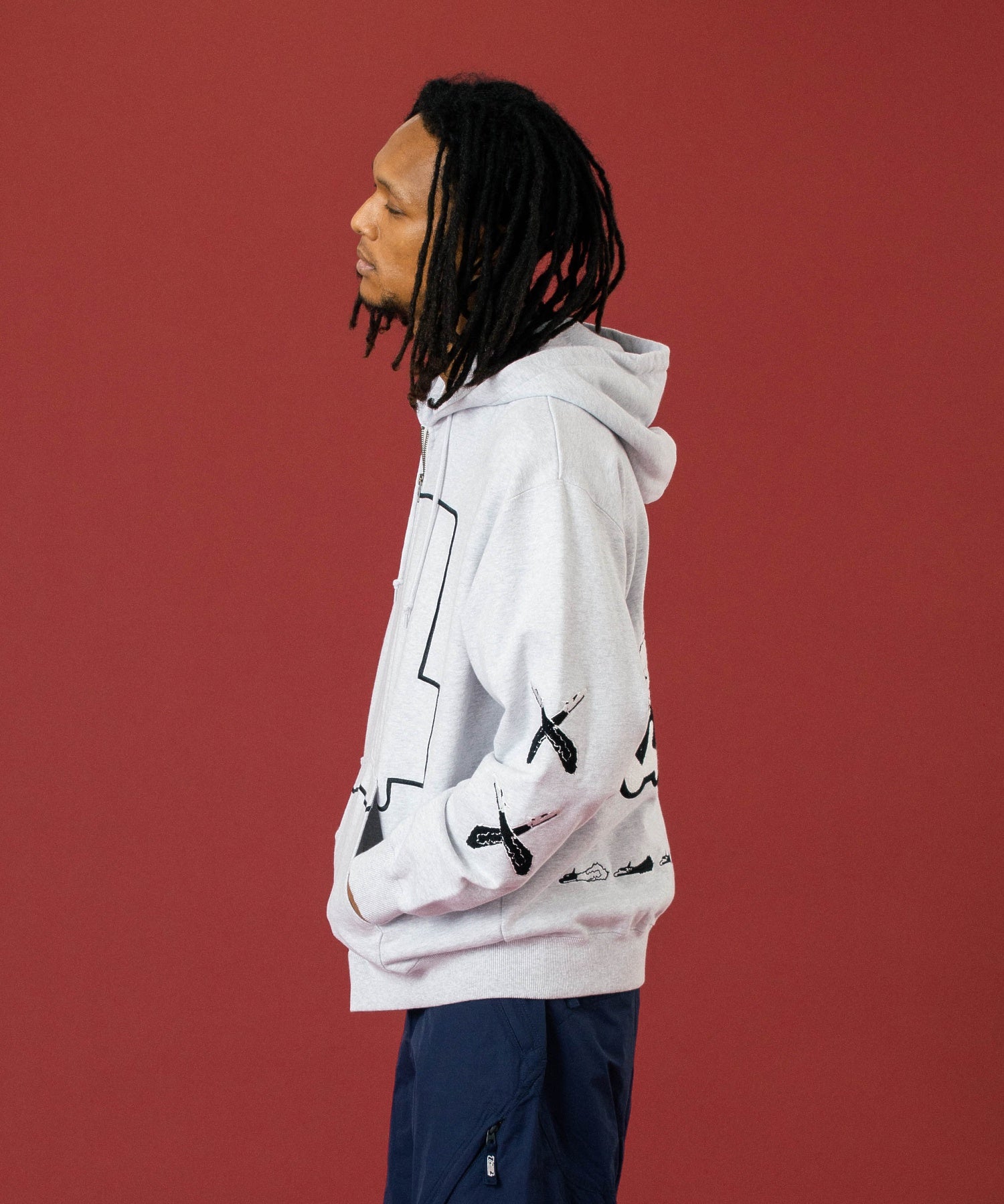 SPEED ZIP UP HOODED SWEATSHIRT