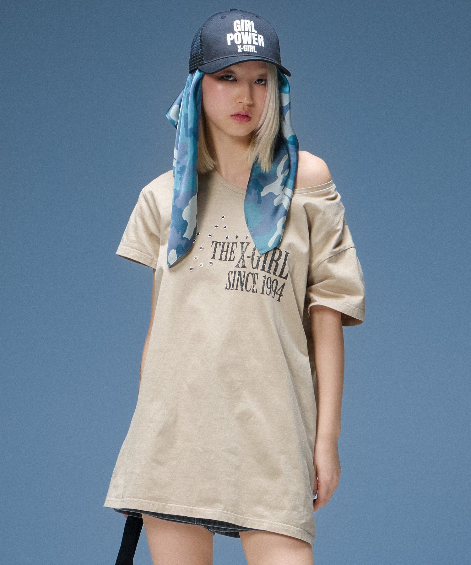 EYELET STAR S/S TEE DRESS