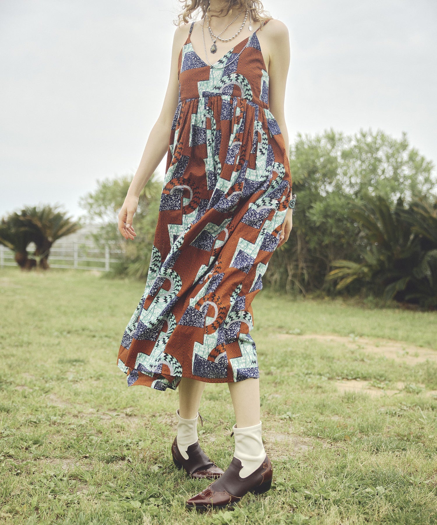 mag.by c/PRINT CAMI DRESS