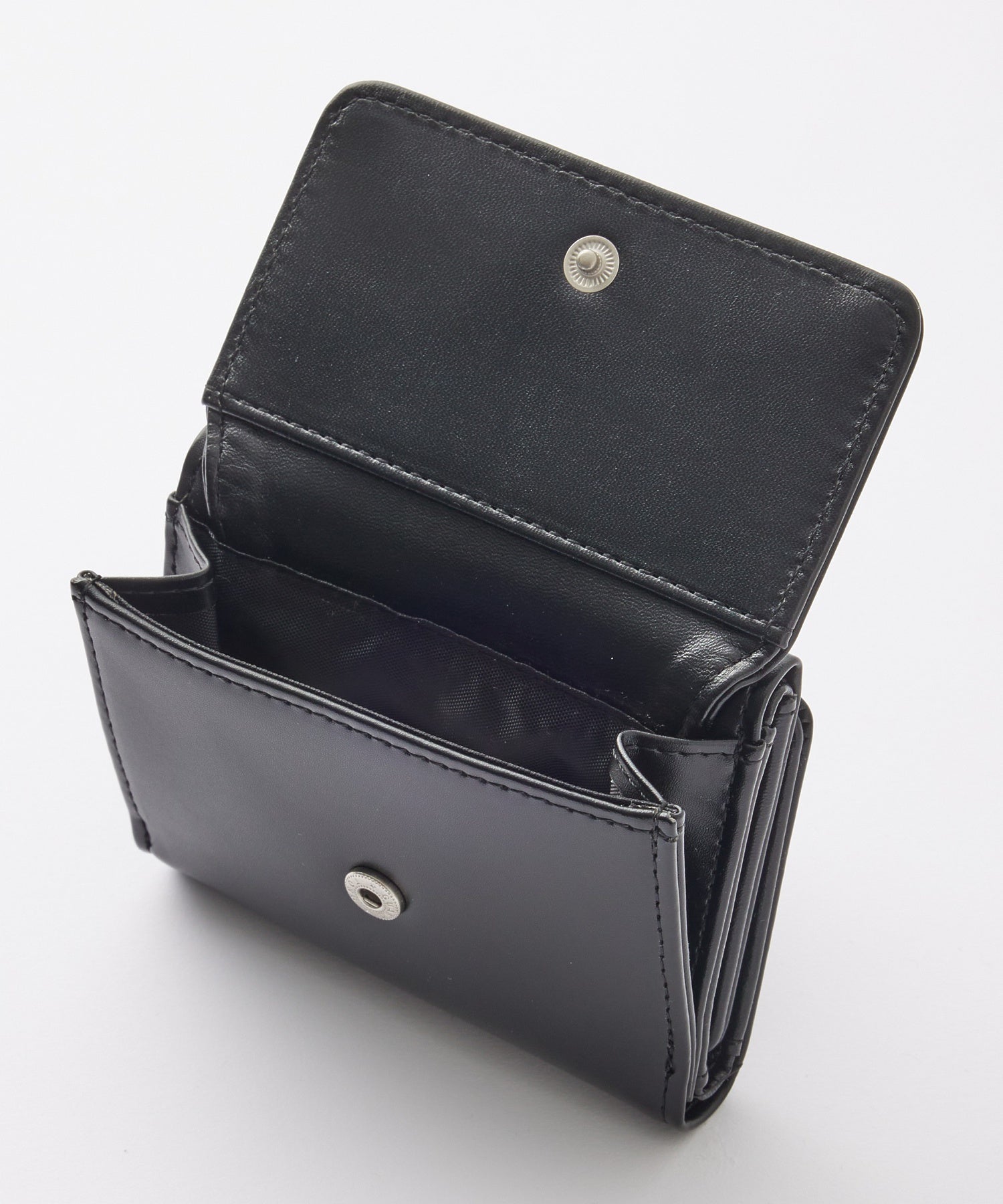XG EMBLEM BUCKLE FAUX LEATHER MINI WALLET
