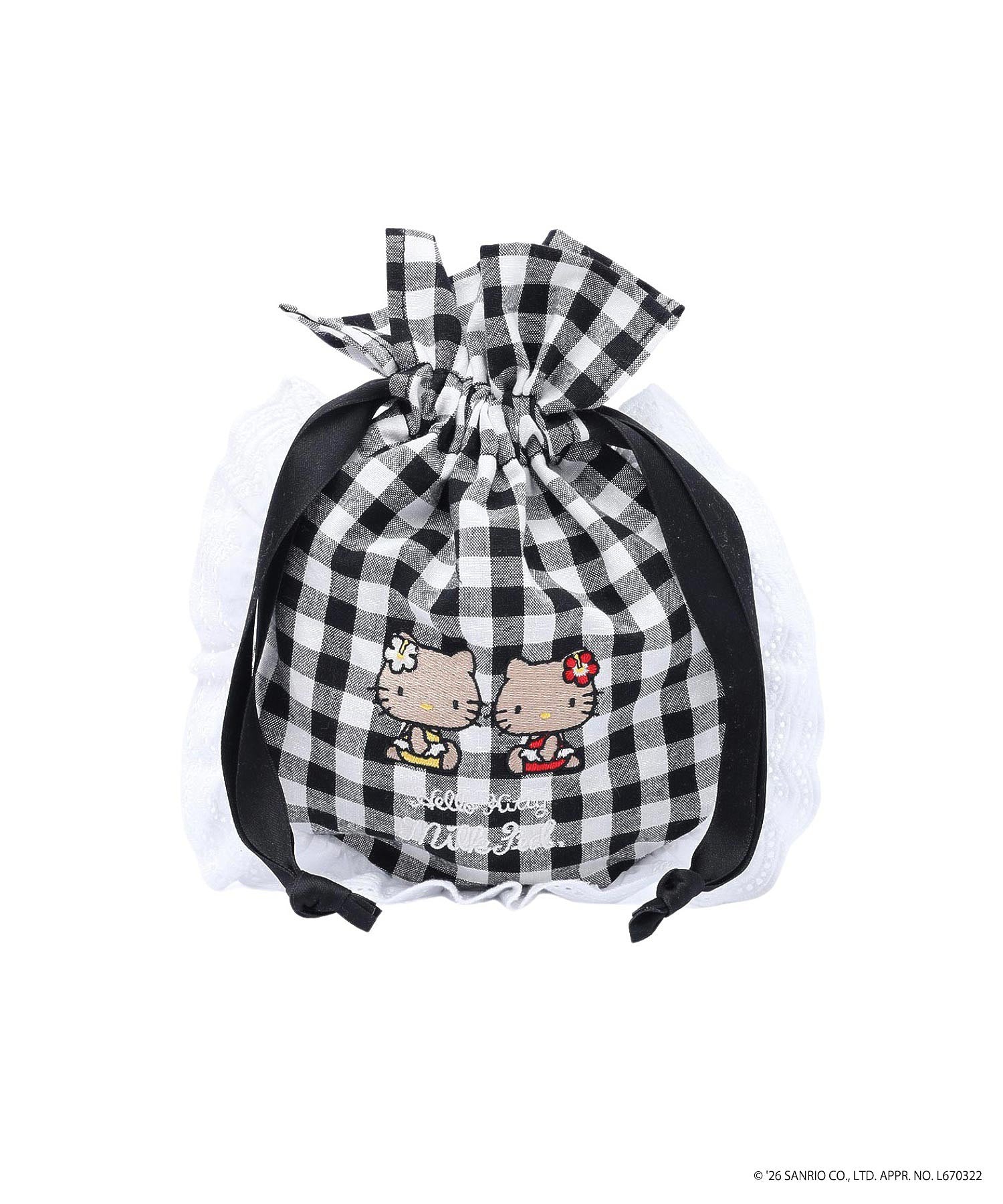 MILKFED. × HELLO KITTY SUN-KISSED F2F DRAWSTRING POUCH