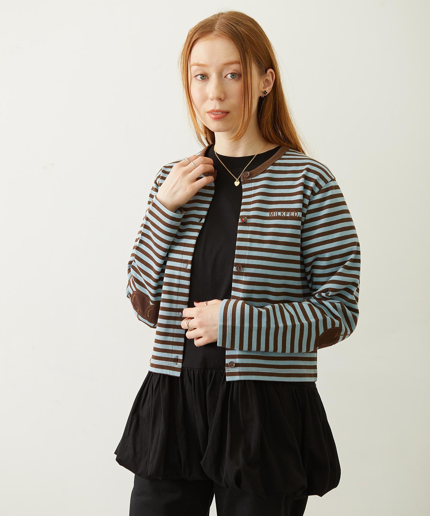 CHERRY ELBOW CARDIGAN