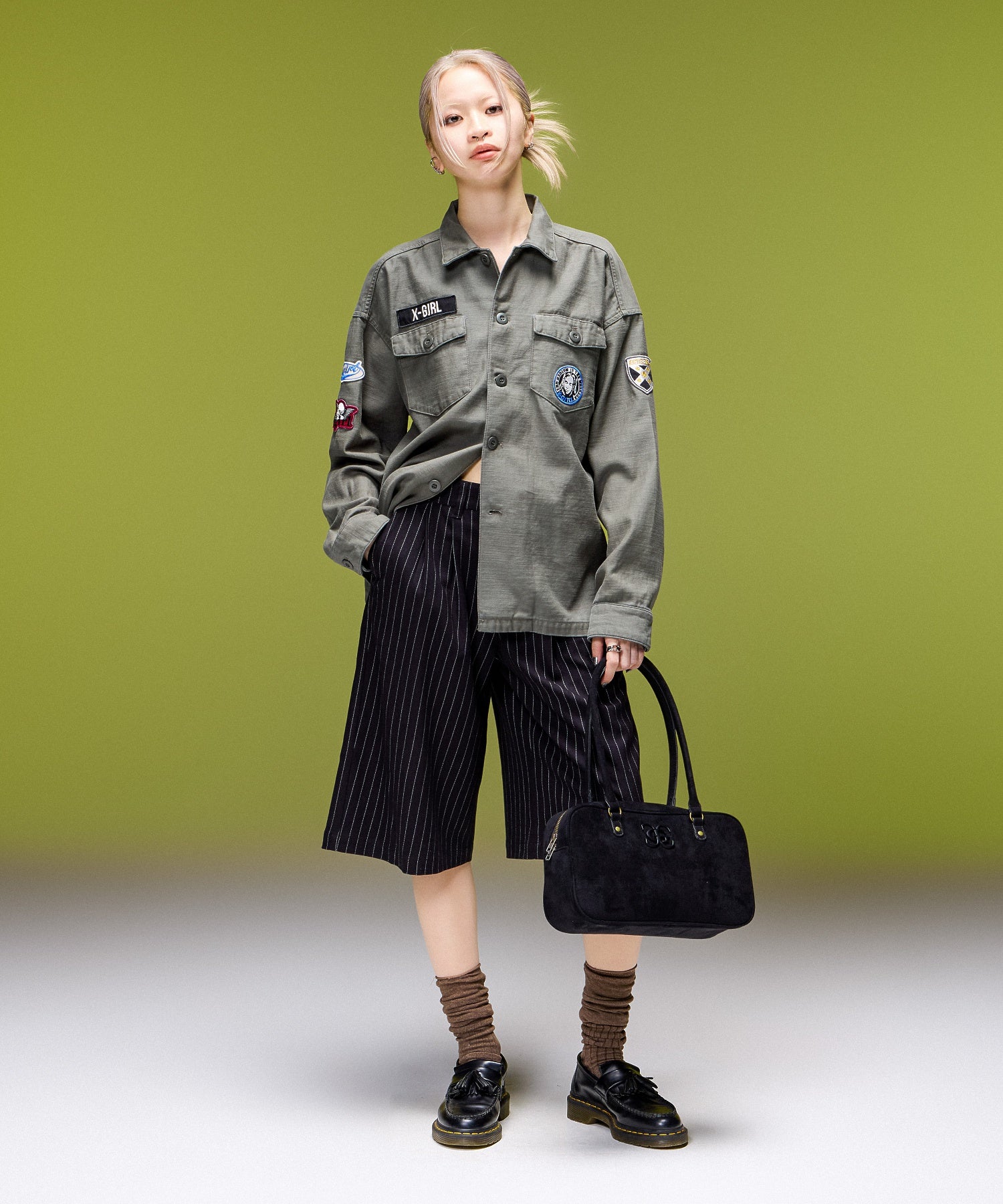 TONAL XG EMBLEM LANDSCAPE HANDBAG
