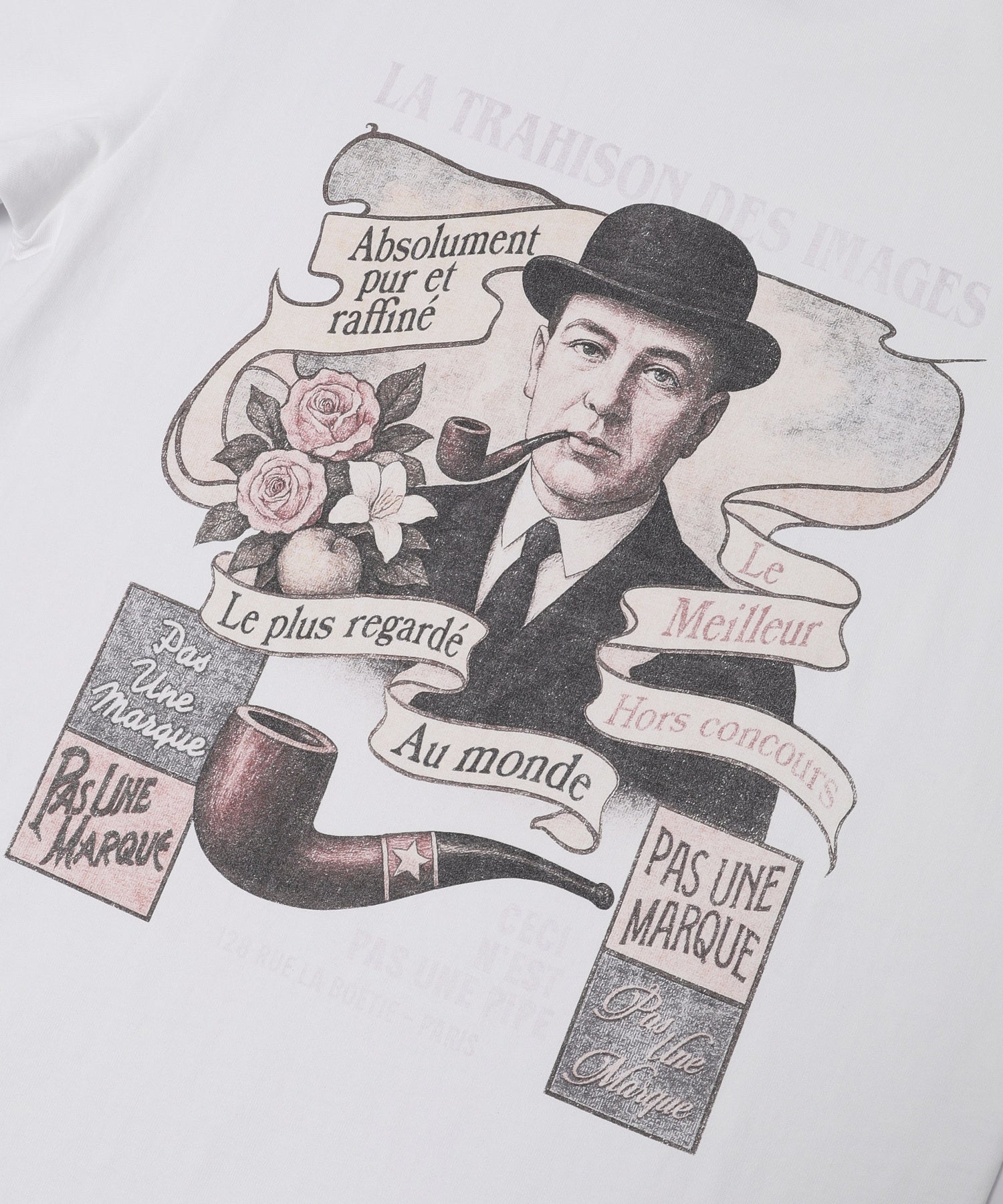 PAS UNE MARQUE/パ・ズュヌ・マルク/POSTER RENE MAGRITTE TEE PAS-739