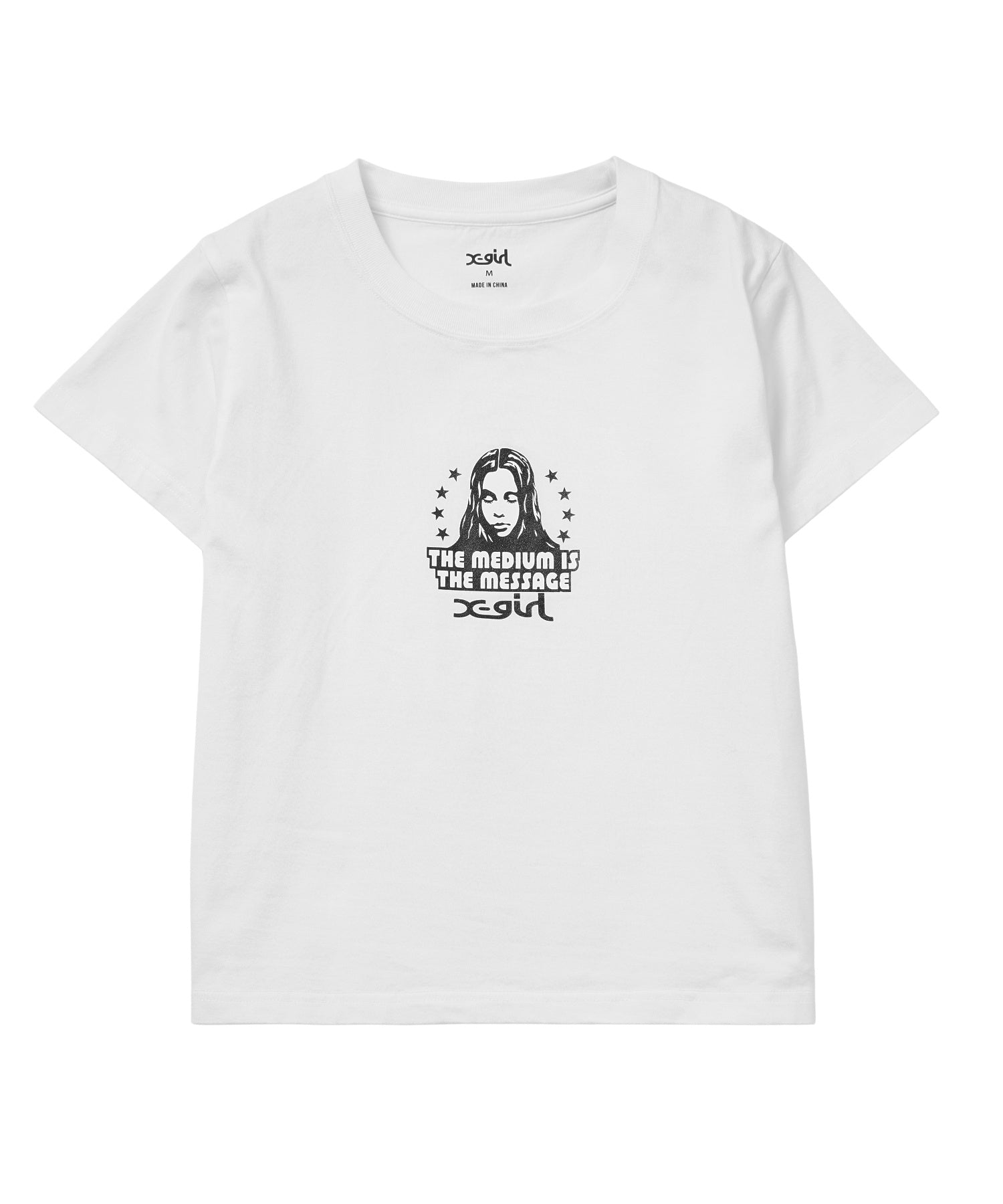 STAR AND FACE S/S BABY TEE