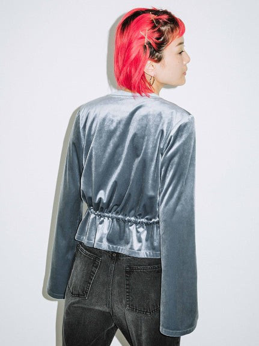 VELOUR CARDIGAN X-girl