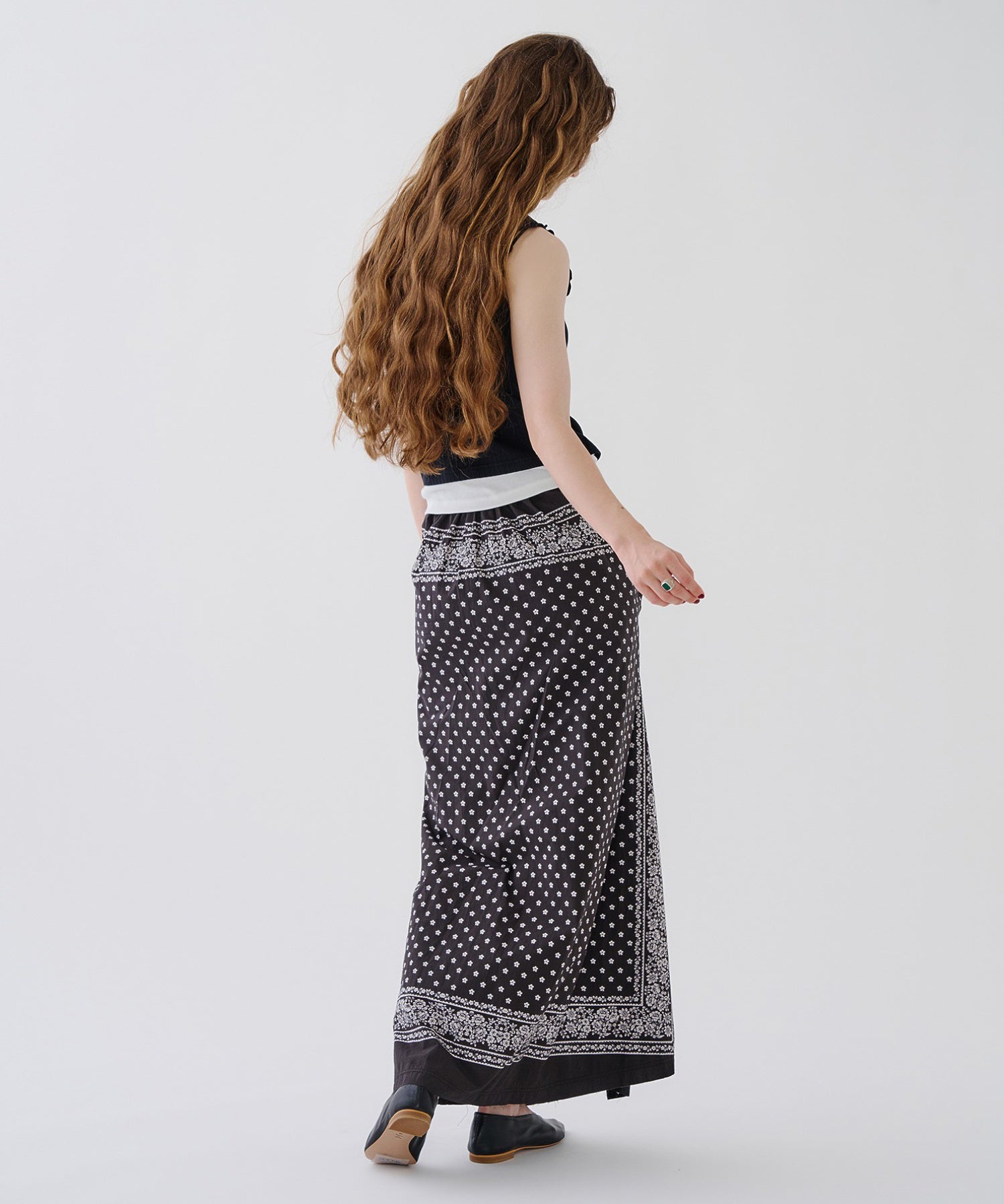 【ROSE BUD別注】INDIA IS BEAUTIFUL/PRINTED SKIRT