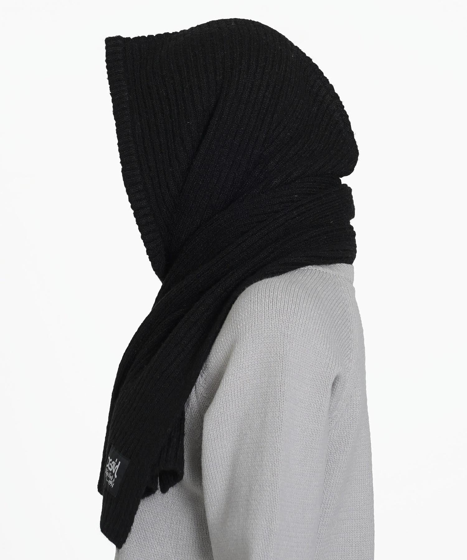 KNIT HOODED STOLE X-girl