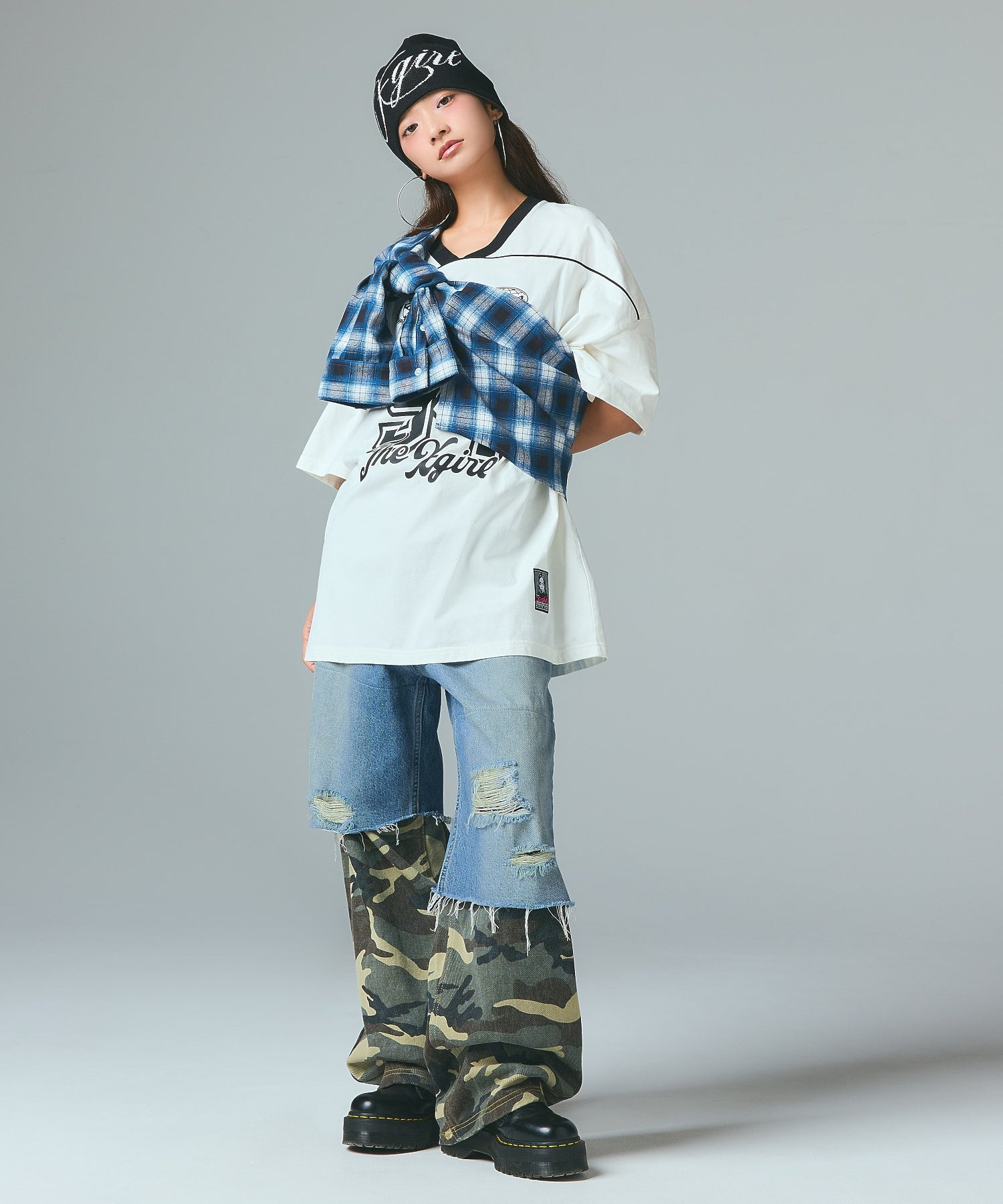 FACE LABEL NUMBER BIG TEE DRESS