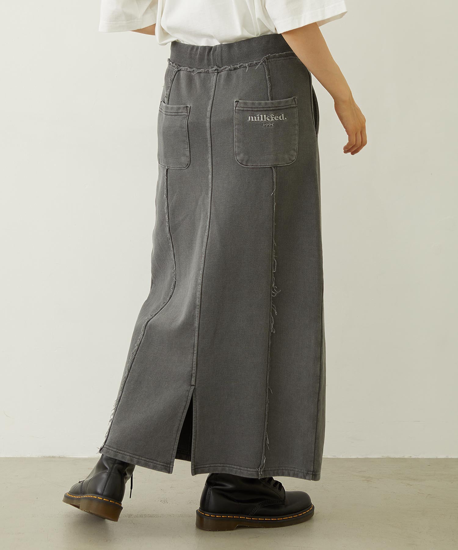 FADED SWEAT LONG SKIRT