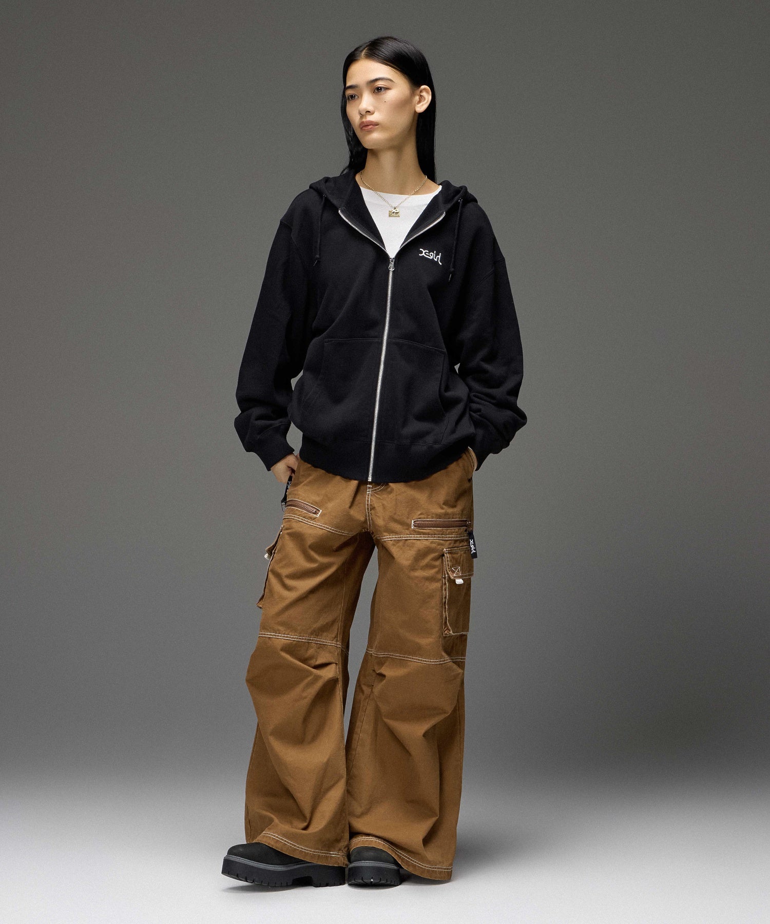 BICOLOR STITCH EASY CARGO PANTS