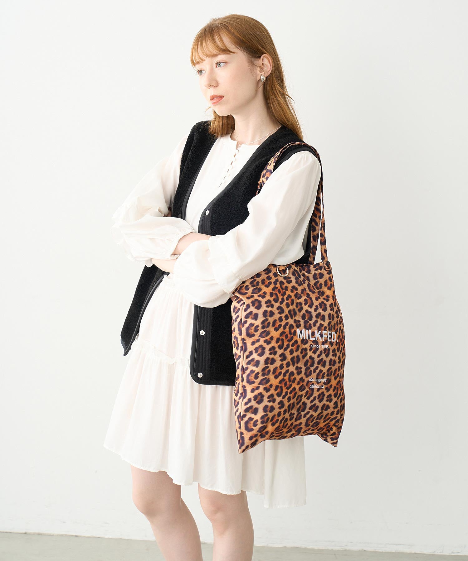 LEOPARD FLAT TOTE