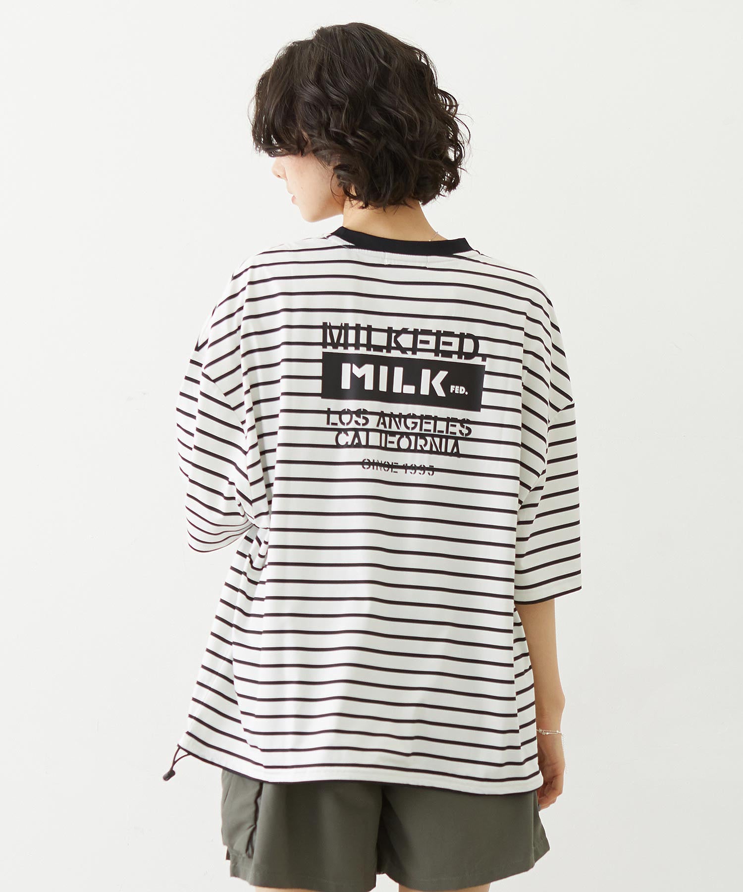 MILKFED. DRAWSTRING BIG S/S TEE