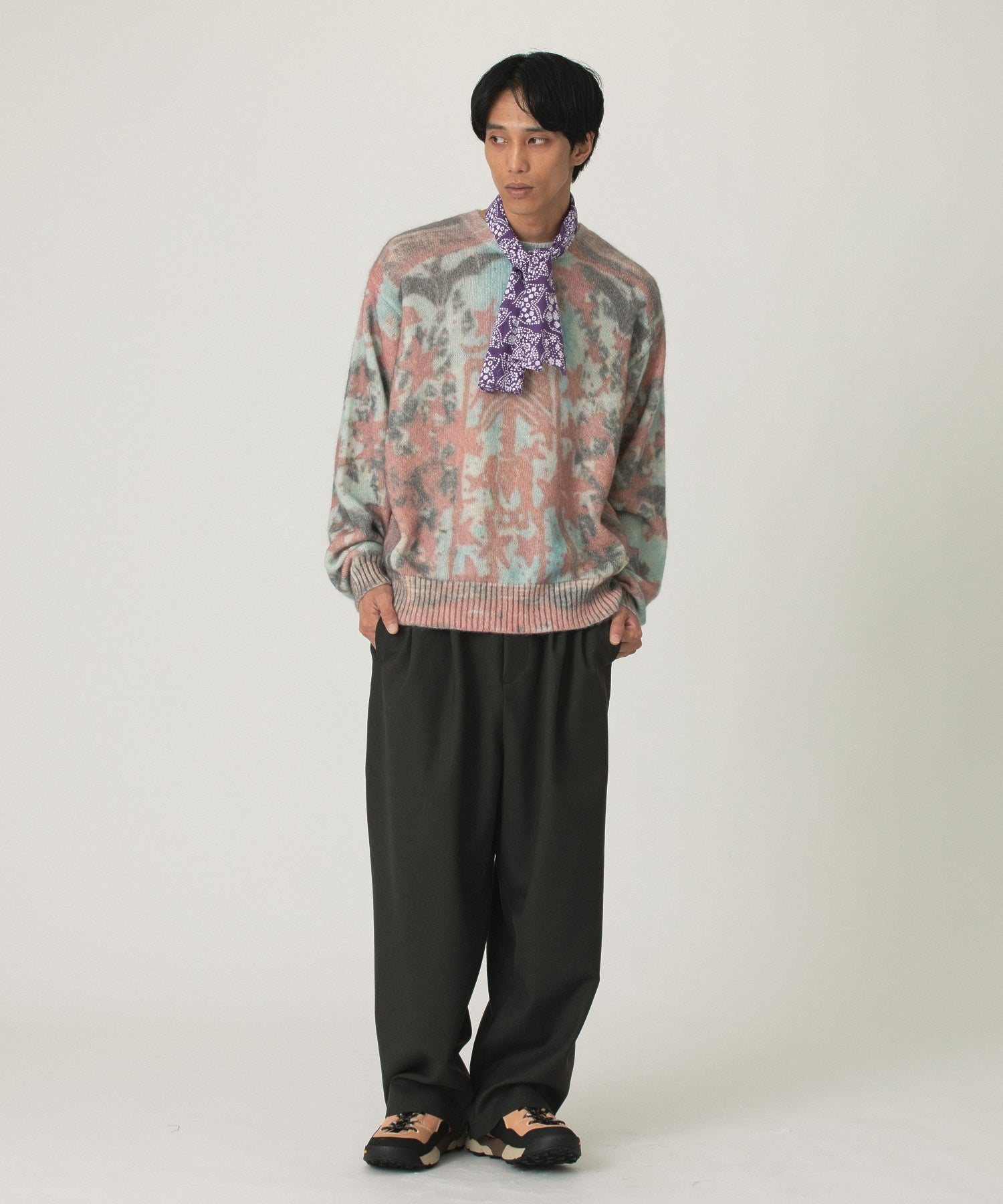 PERKS AND MINI/パークスアンドミニ/BACK TO LIFE FUZZY KNIT 8636