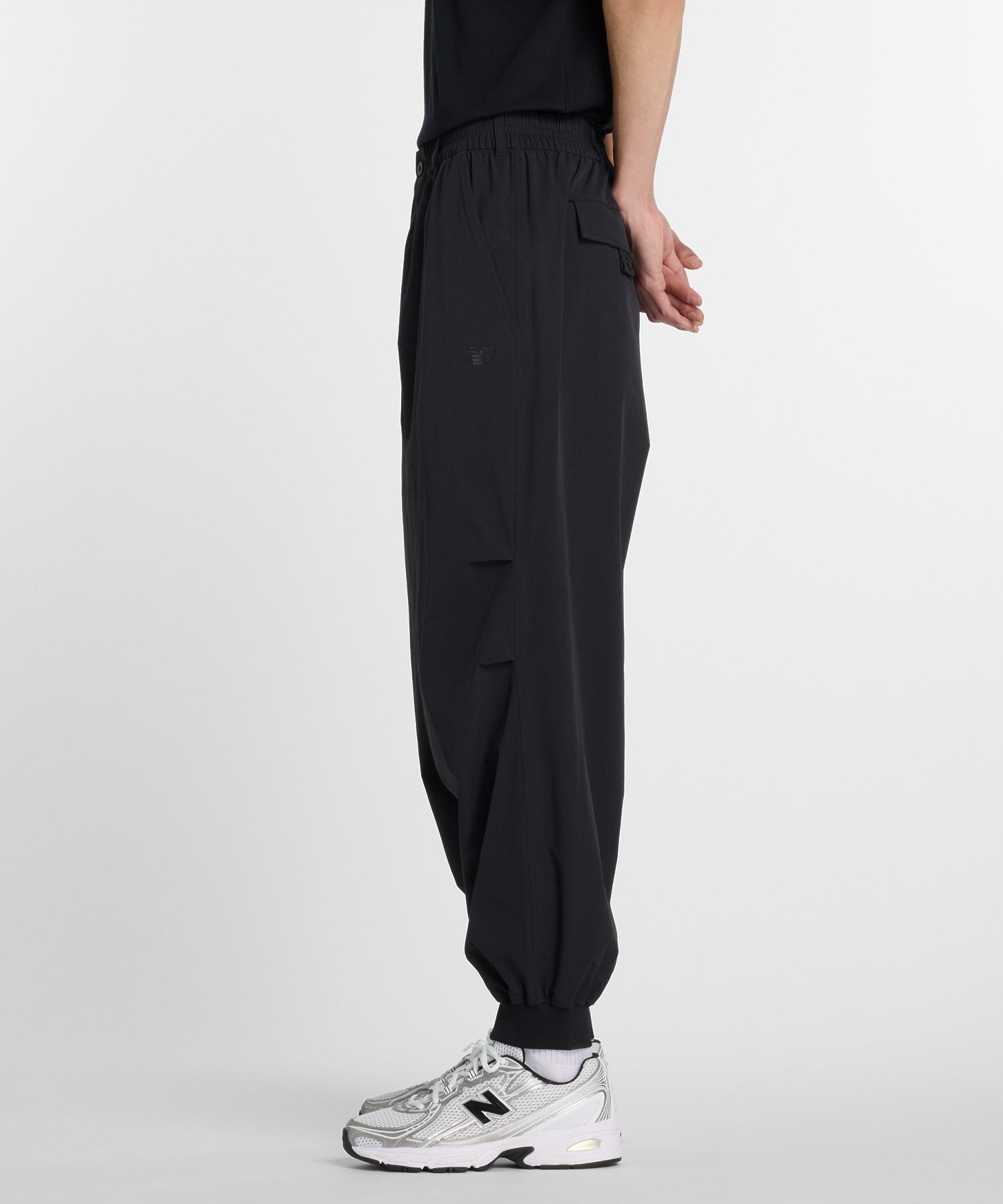 NEW BALANCE/ニューバランス/NB Grey jogger ribbed pants MB61X6WZ