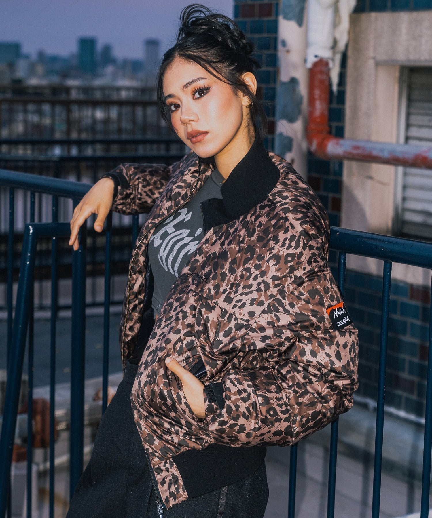 X-girl × NANGA PUFFER JACKET