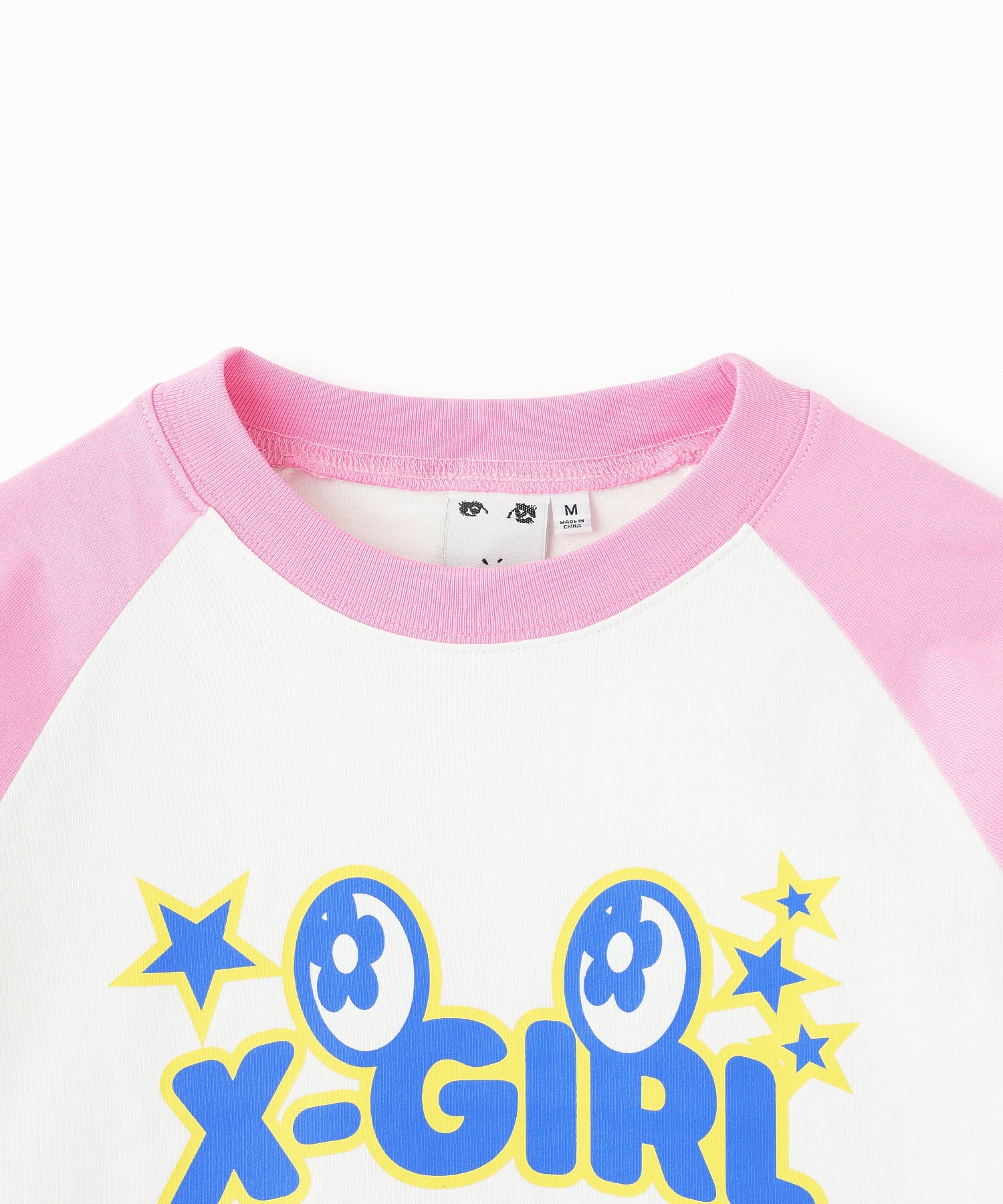 X-girl x VTP RAGLAN L/S BABY TEE