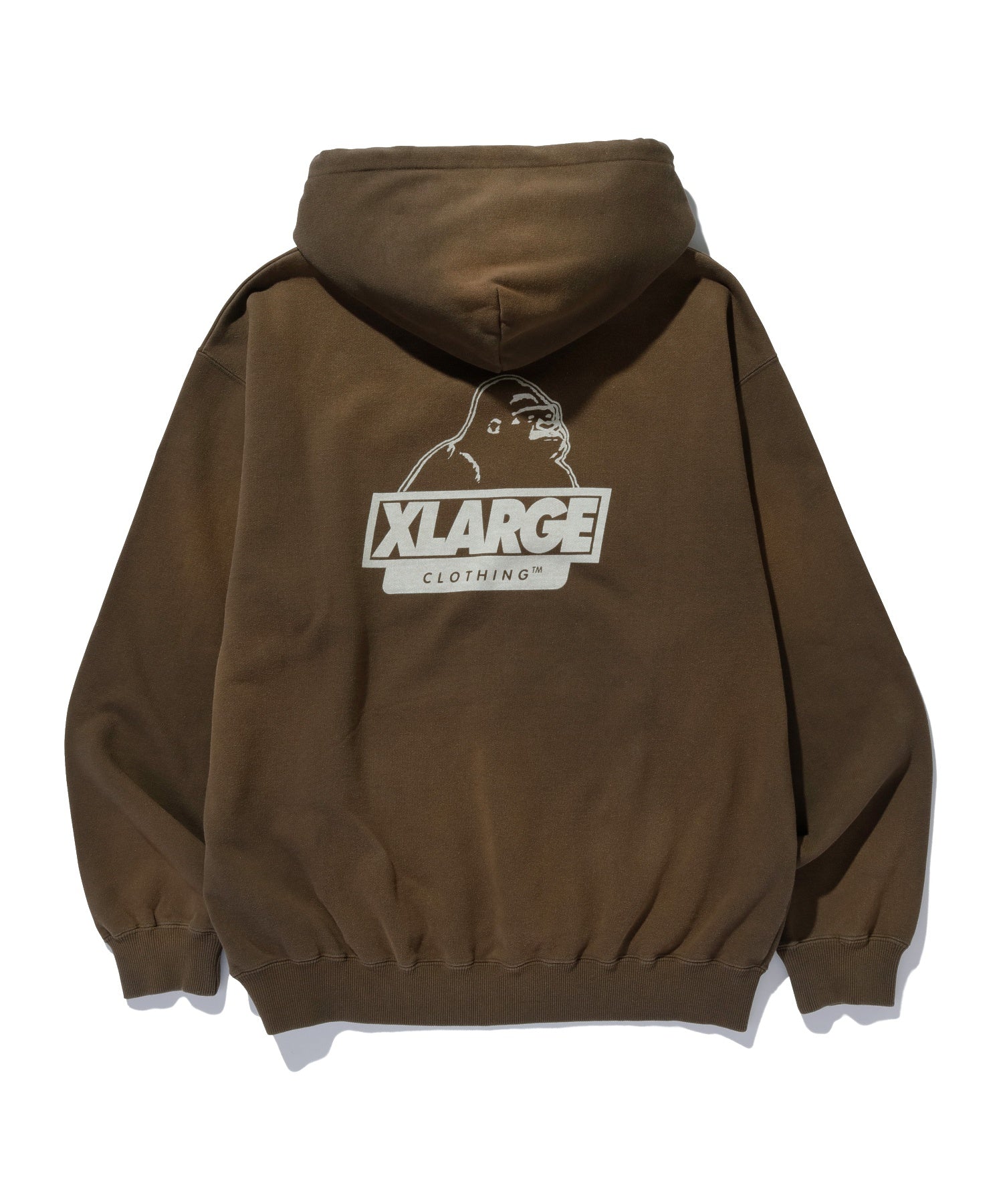 DISCHARGE PRINTED SLANTED OG HOODED SWEATSHIRT