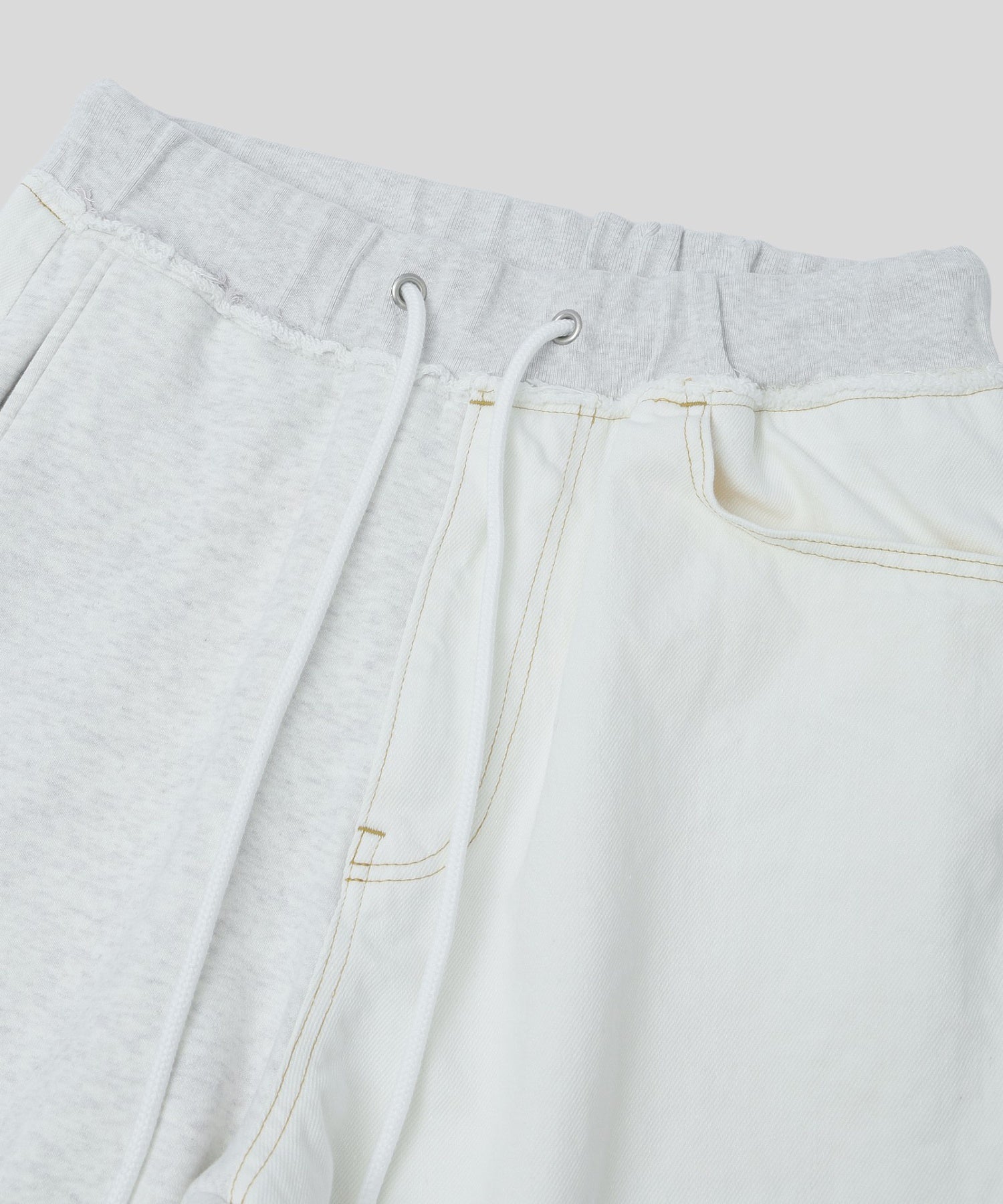 FACETASM/ファセッタズム/DENIM MERGING SWT PANTS MYK-PT-08