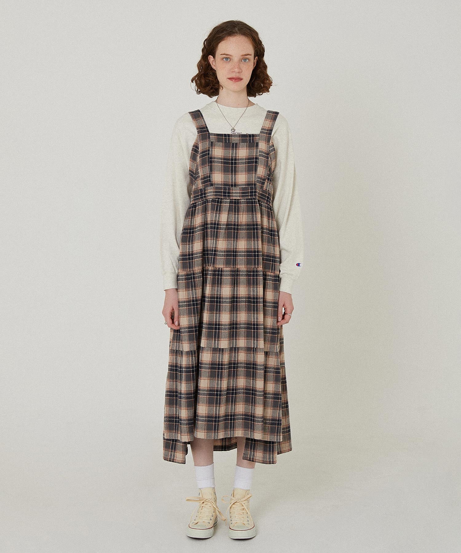 APRON TIERED DRESS