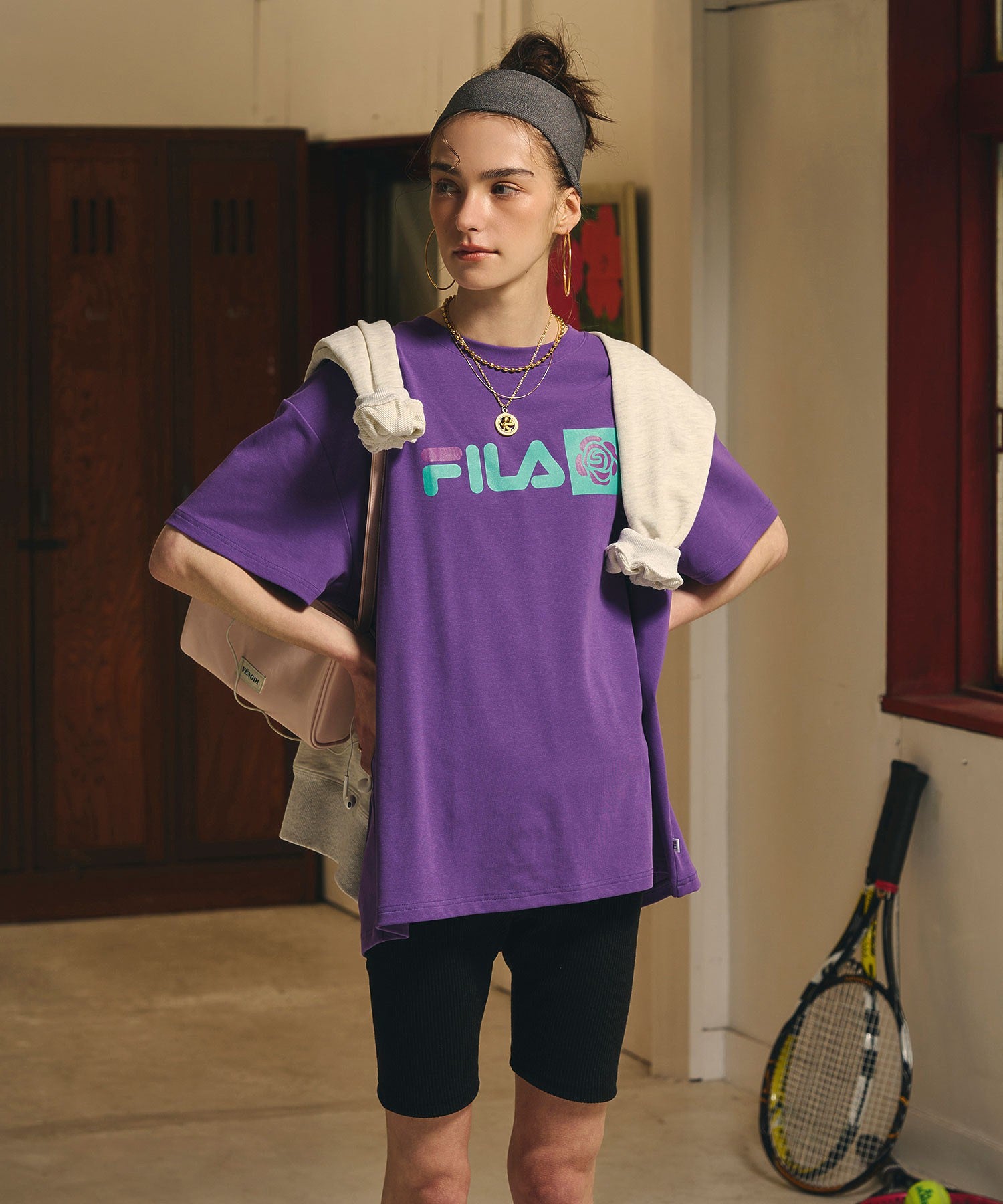 FILAⅹROSEBUD FILA ROSE T-SHIRTS